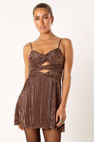 DRESSES @Viktor Mini Dress - Bronze