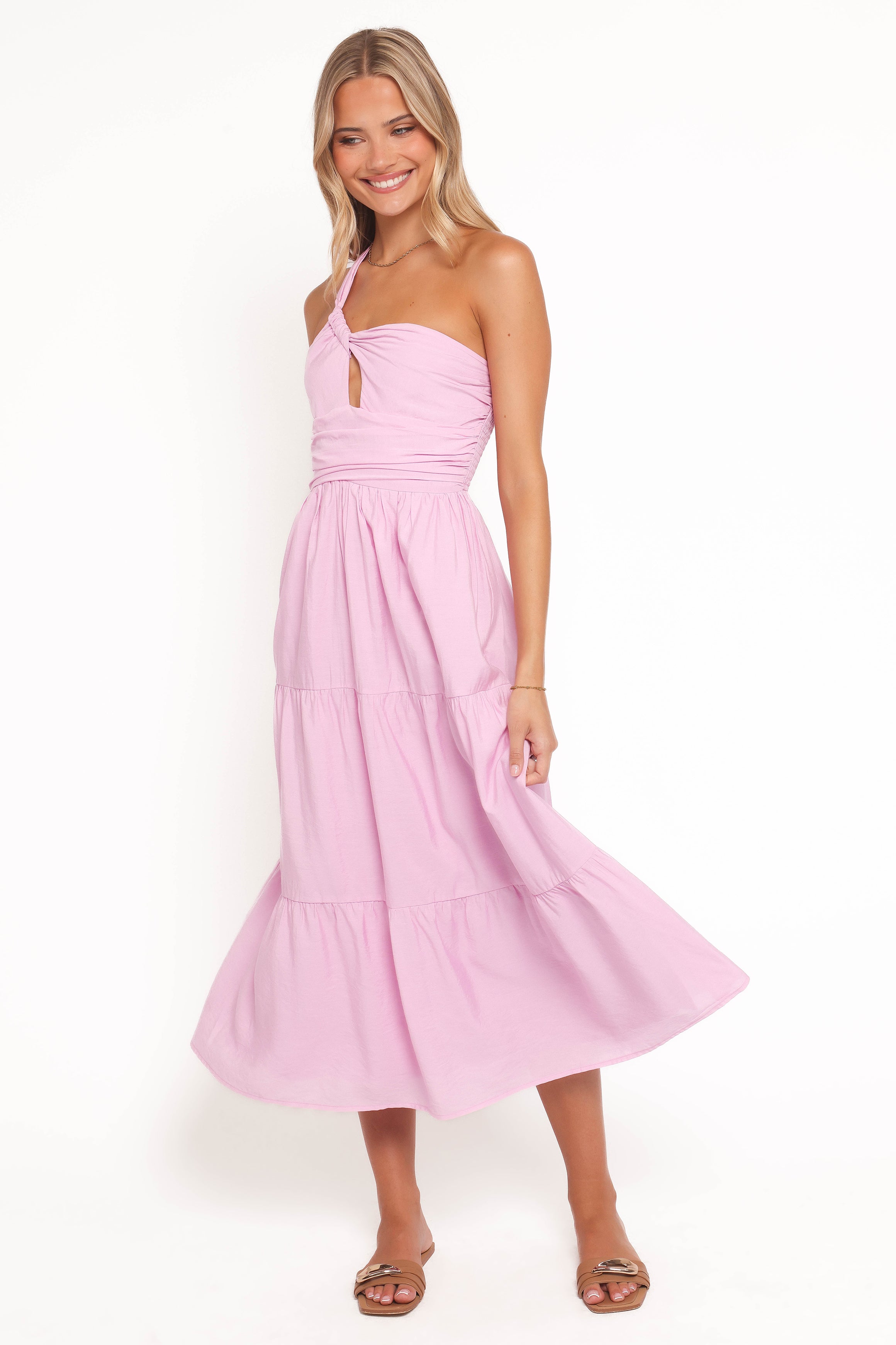 DRESSES Vinny One Shoulder Maxi Dress - Pink