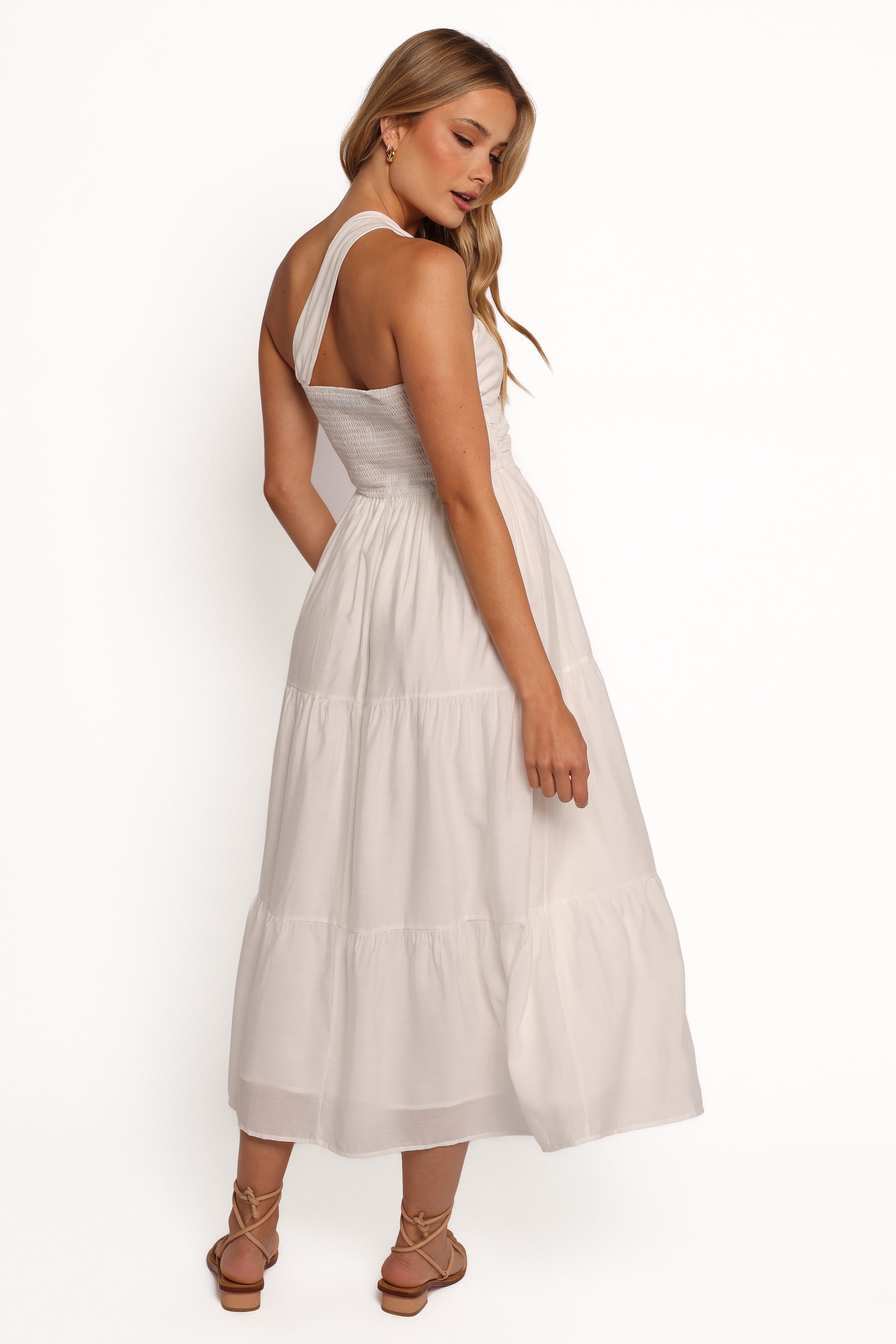 DRESSES Vinny One Shoulder Maxi Dress - White