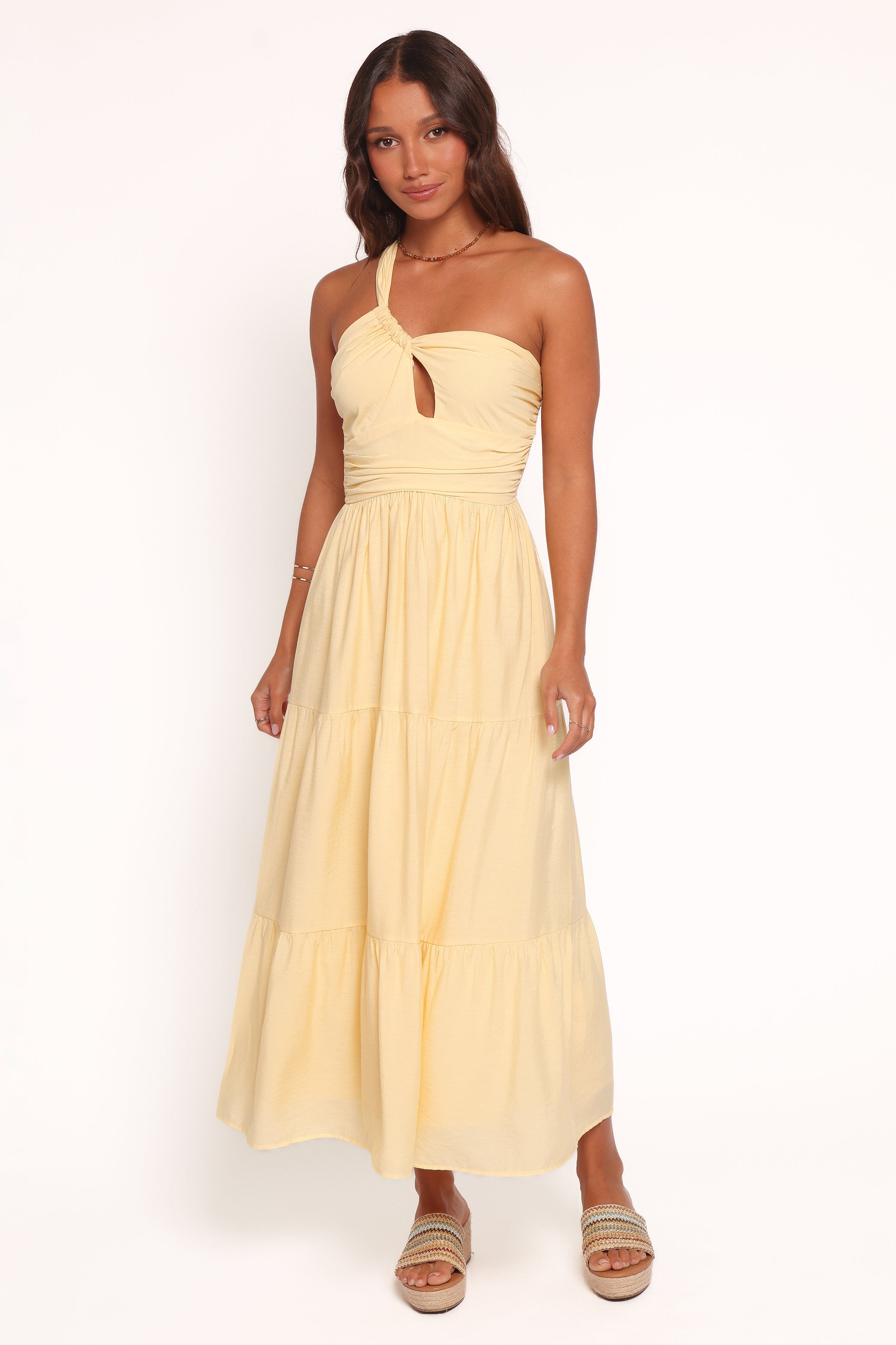 DRESSES Vinny One Shoulder Maxi Dress - Yellow