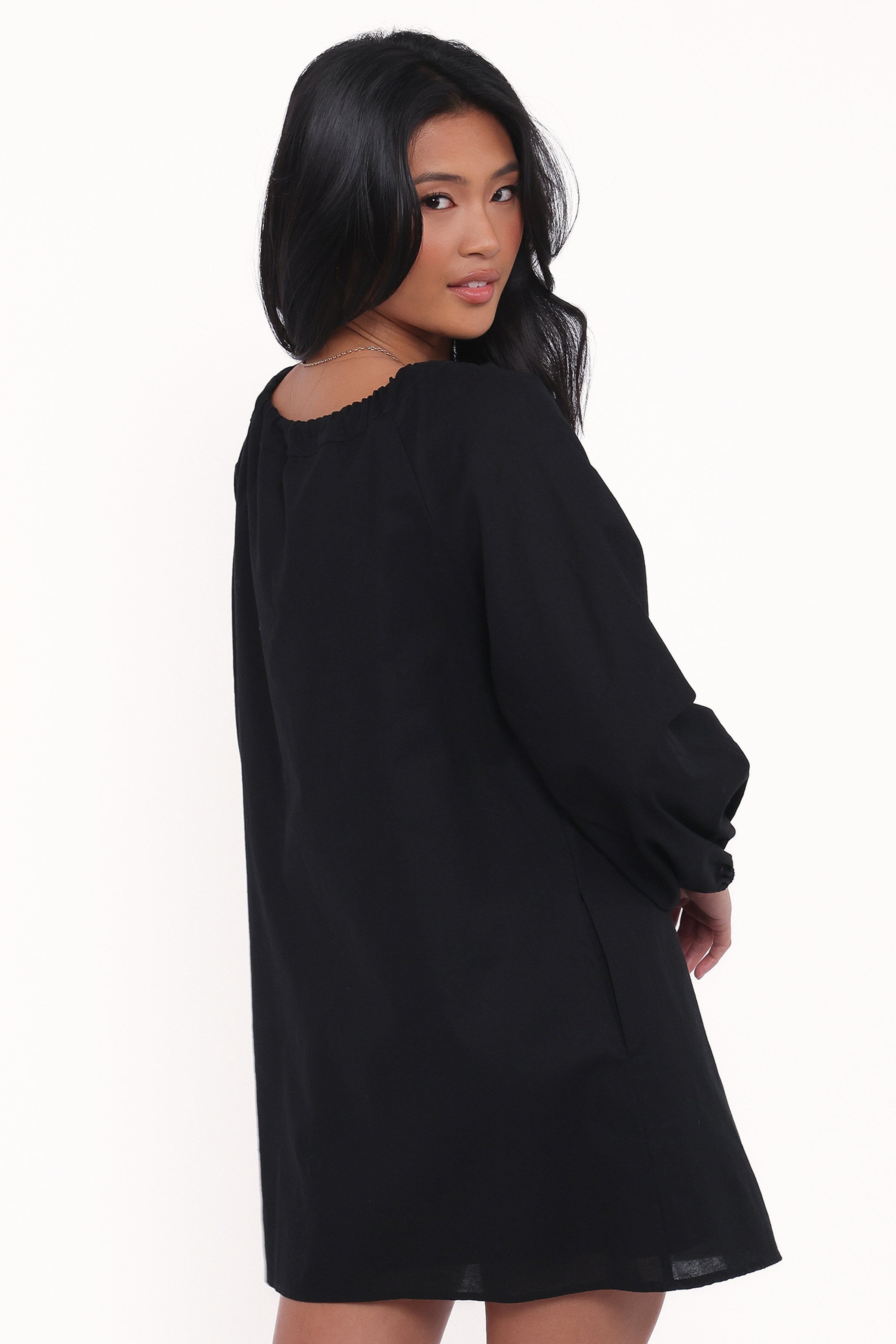 DRESSES Walker Smock Mini Dress - Black