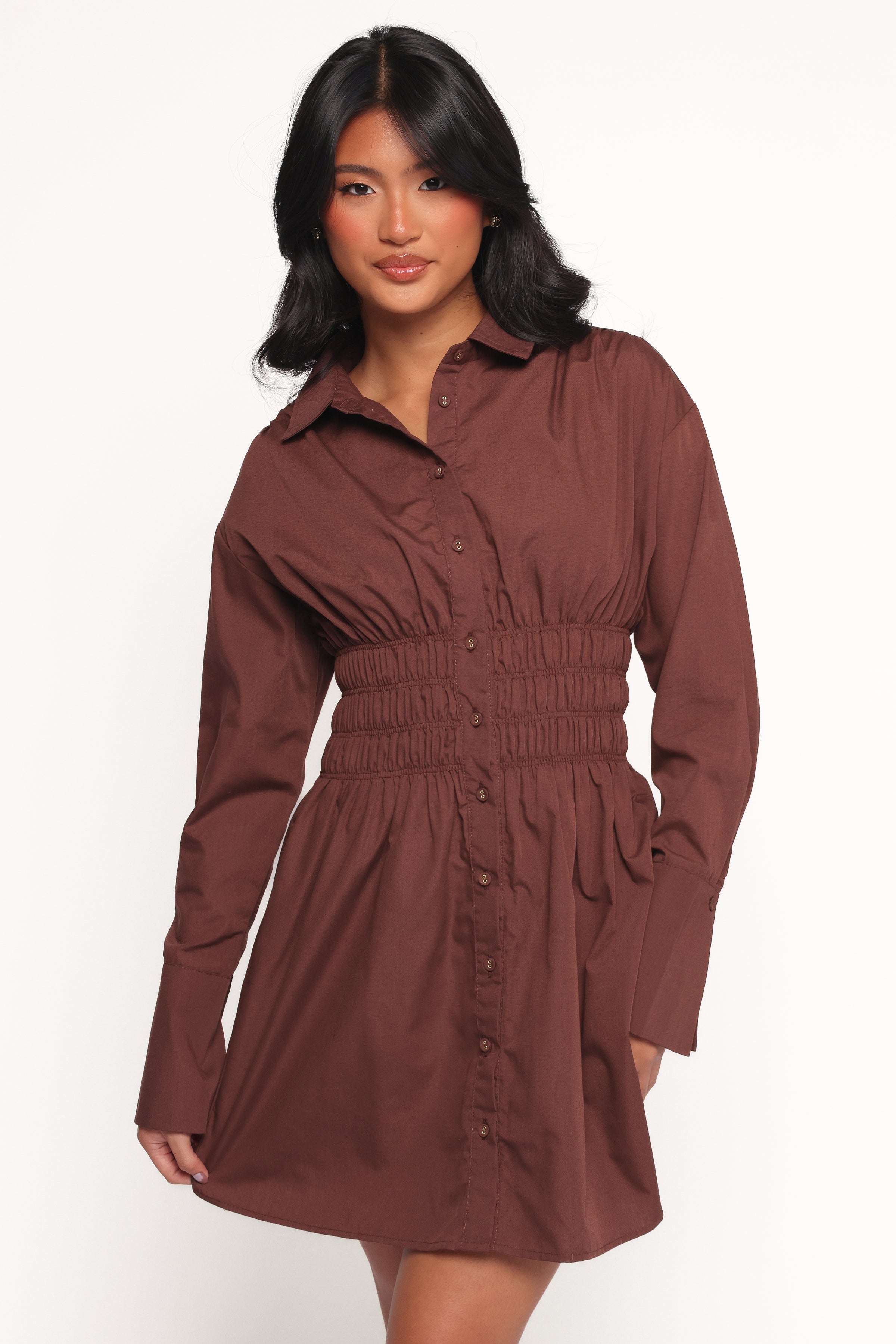 DRESSES Wallace Mini Dress - Chocolate