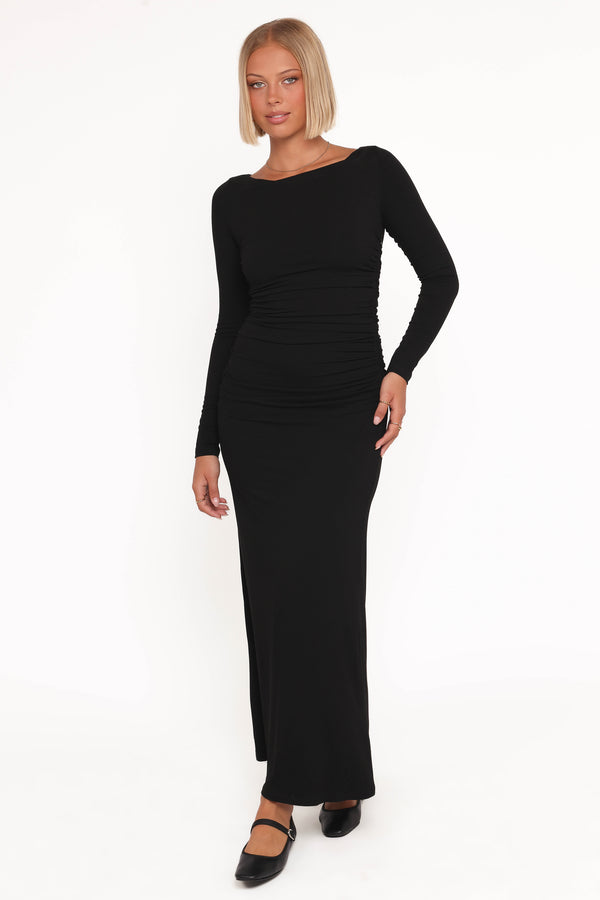 DRESSES Warren Long Sleeve Maxi Dress - Black