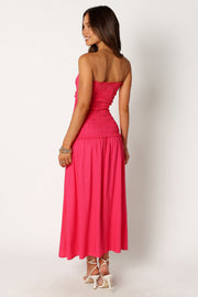 DRESSES @Watson Strapless Maxi Dress - Hot Pink