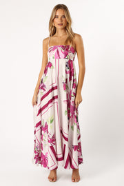 DRESSES @Wendy Maxi Dress - Purple Floral