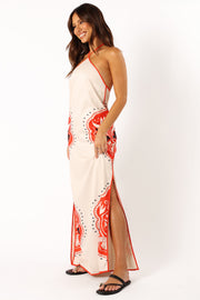 DRESSES @Western Maxi Dress - Sand Jaffa