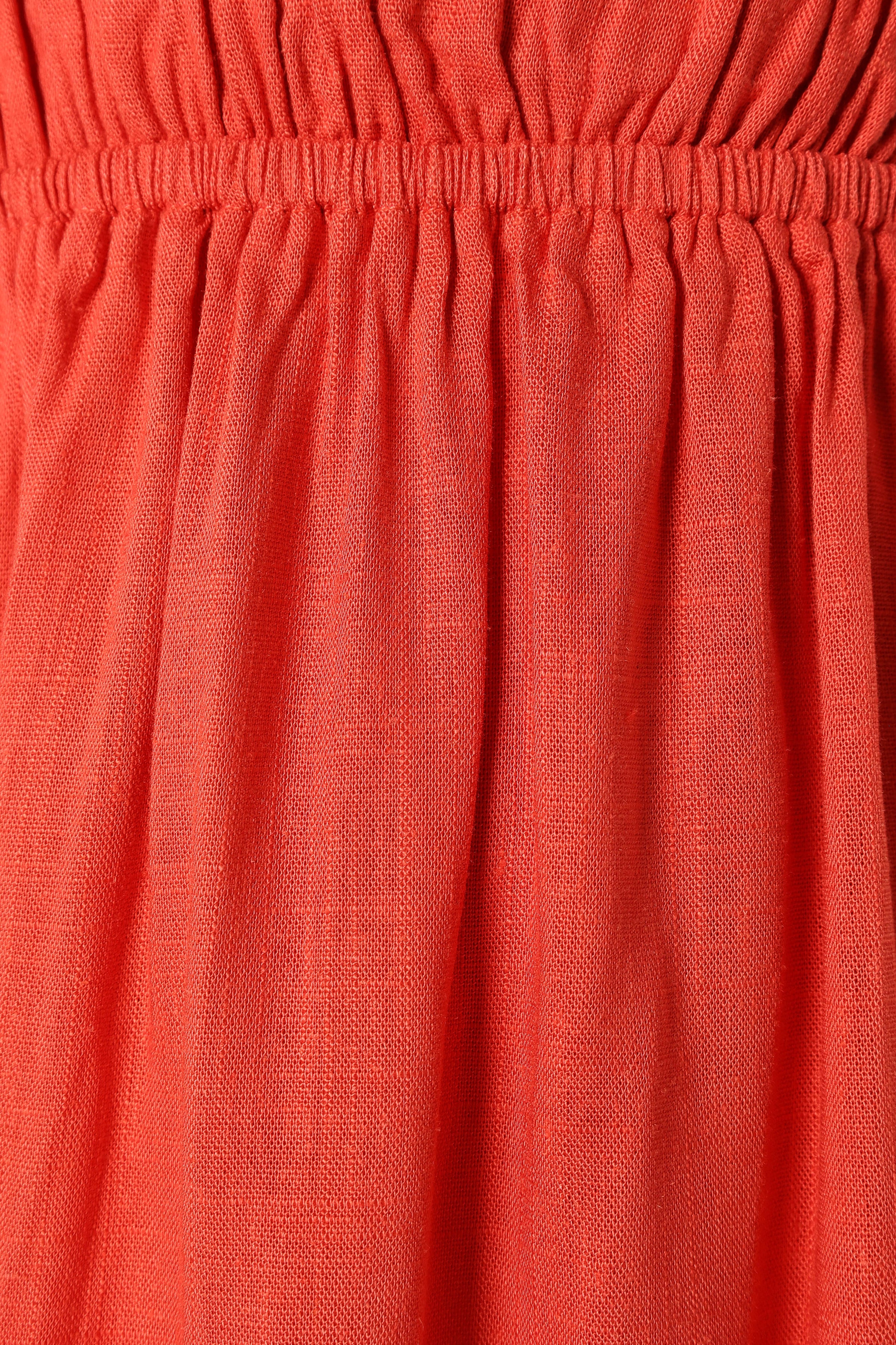 DRESSES @Wilder Halterneck Maxi Dress - Coral Red