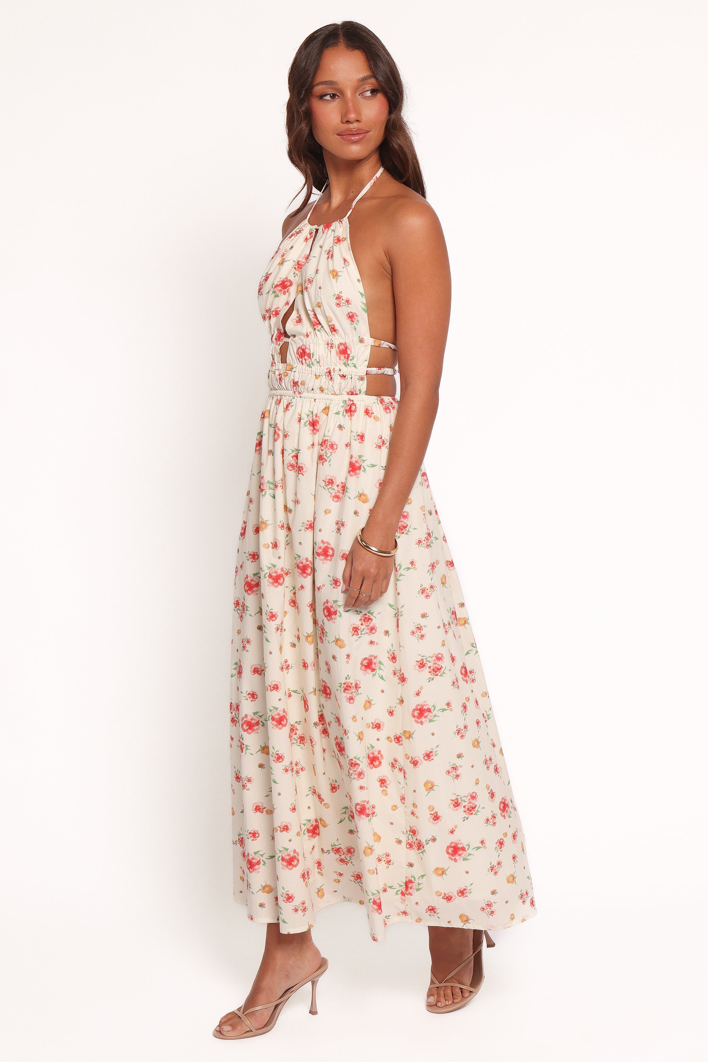 DRESSES Wilder Halterneck Maxi Dress - Pink Floral