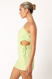 DRESSES @Wiley One Shoulder Wrap Dress - Citrus