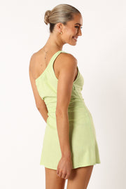 DRESSES @Wiley One Shoulder Wrap Dress - Citrus
