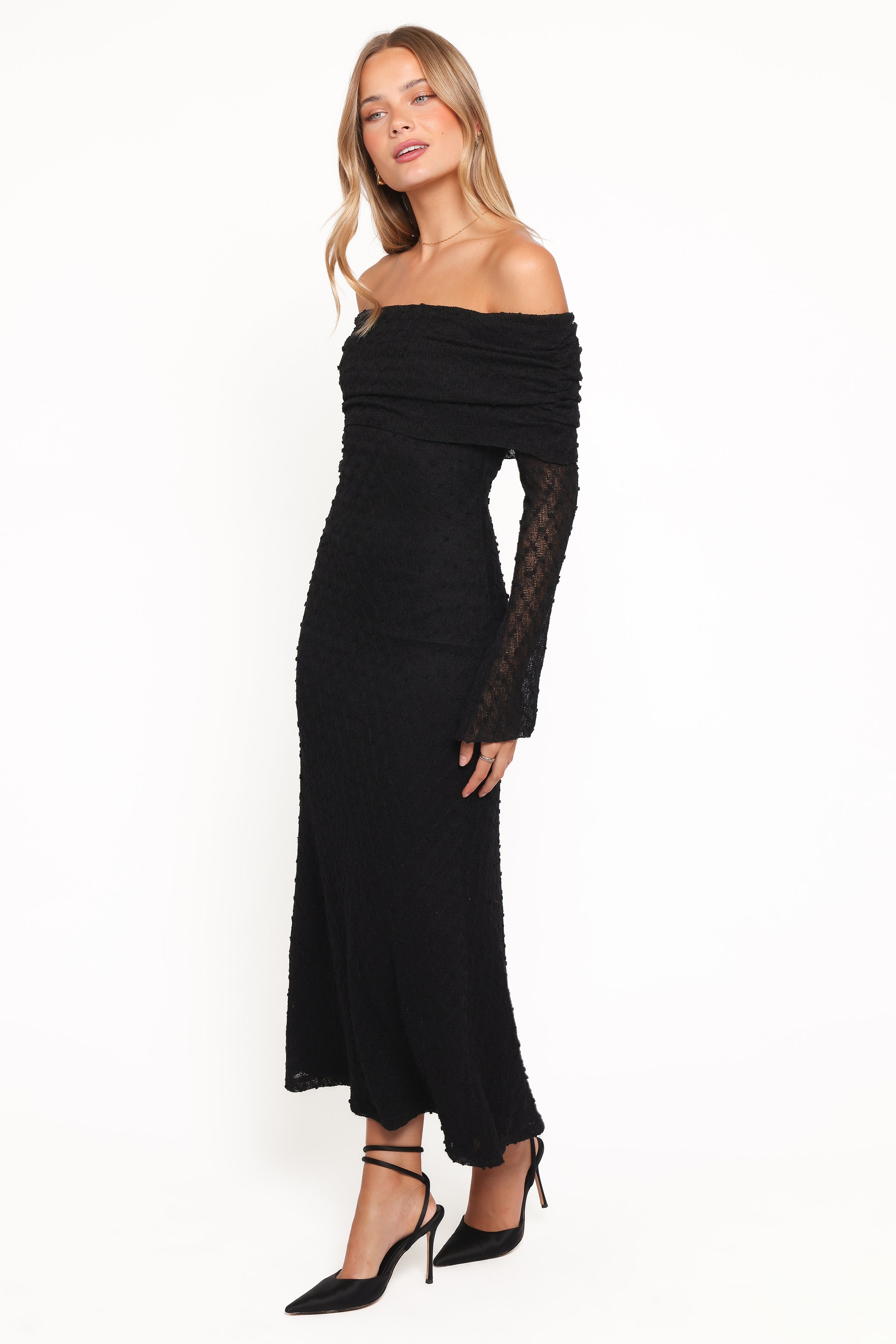 DRESSES Wilma Off Shoulder Dress - Black