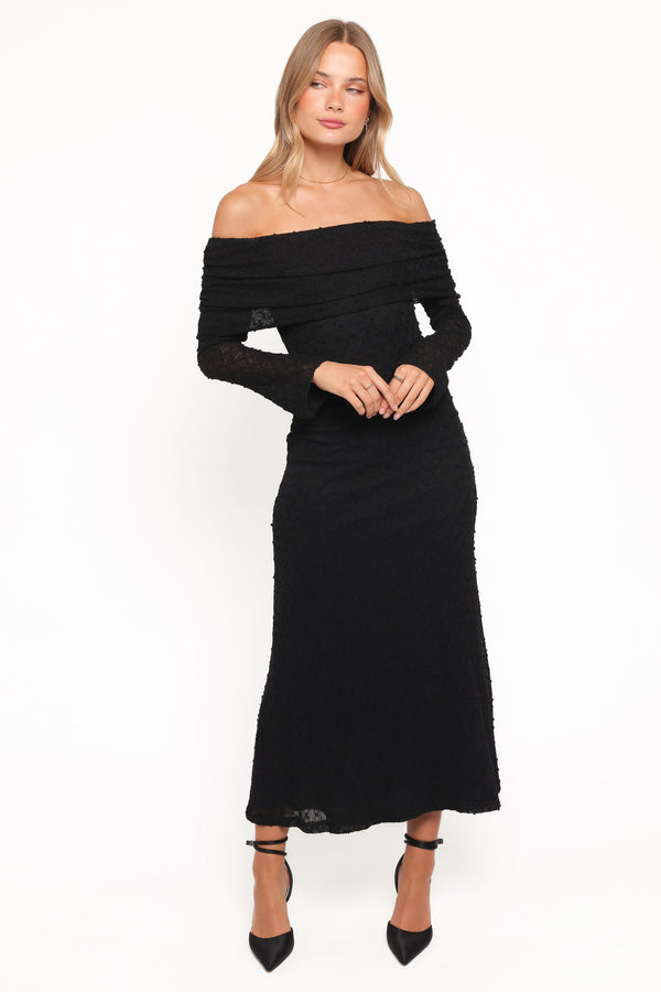 DRESSES Wilma Off Shoulder Dress - Black