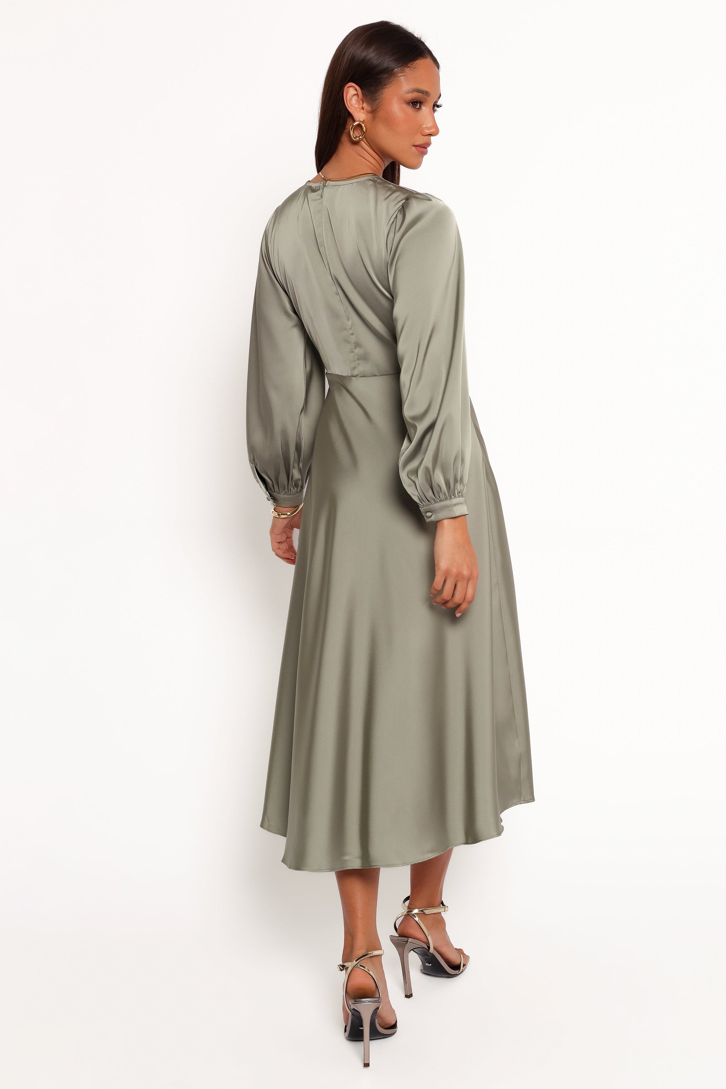 DRESSES Windsor Long Sleeve Maxi Dress - Olive