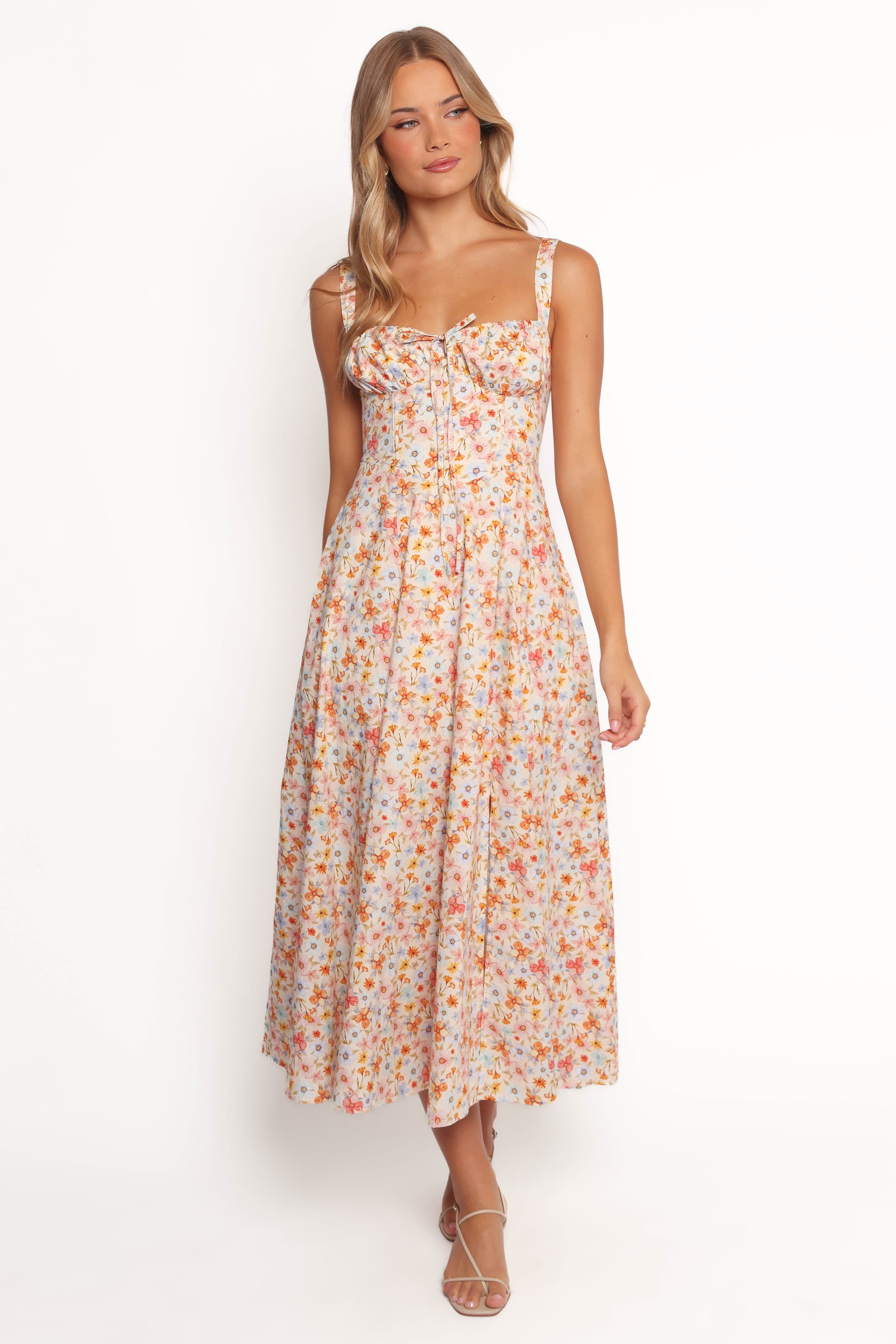 DRESSES Wisteria Midi Dress - Orange