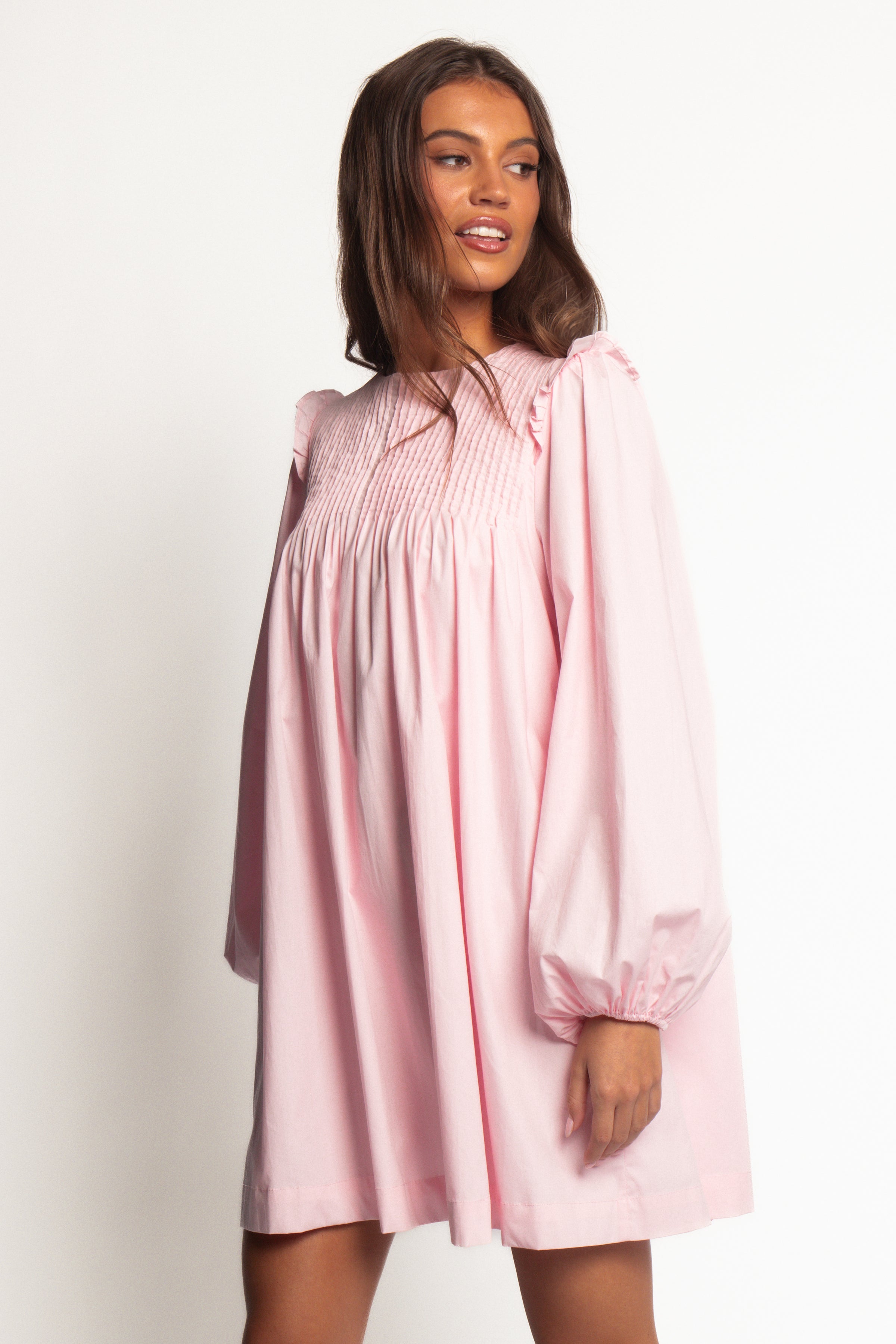 DRESSES Wyatt Long Sleeve Mini Dress - Pink