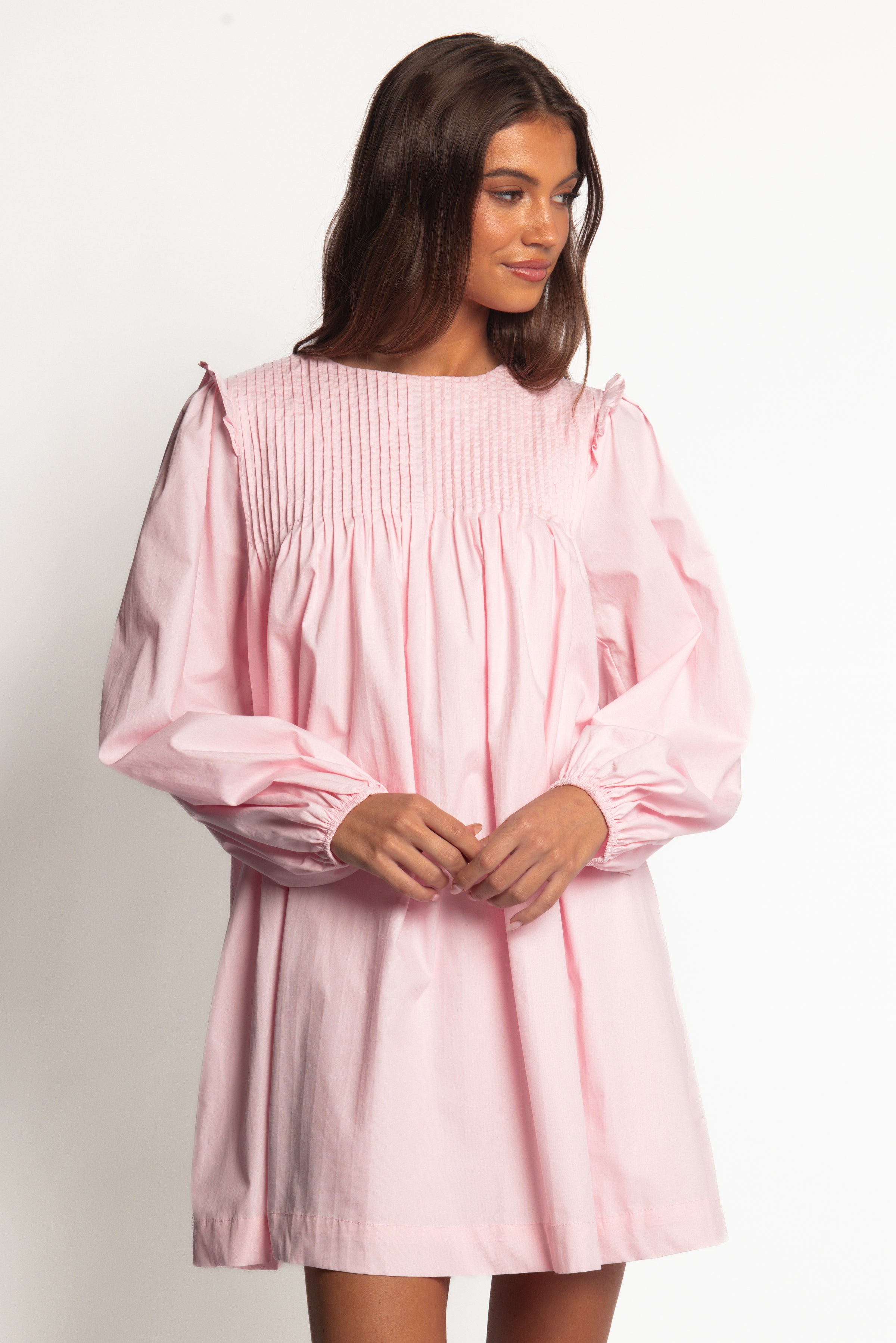 DRESSES Wyatt Long Sleeve Mini Dress - Pink