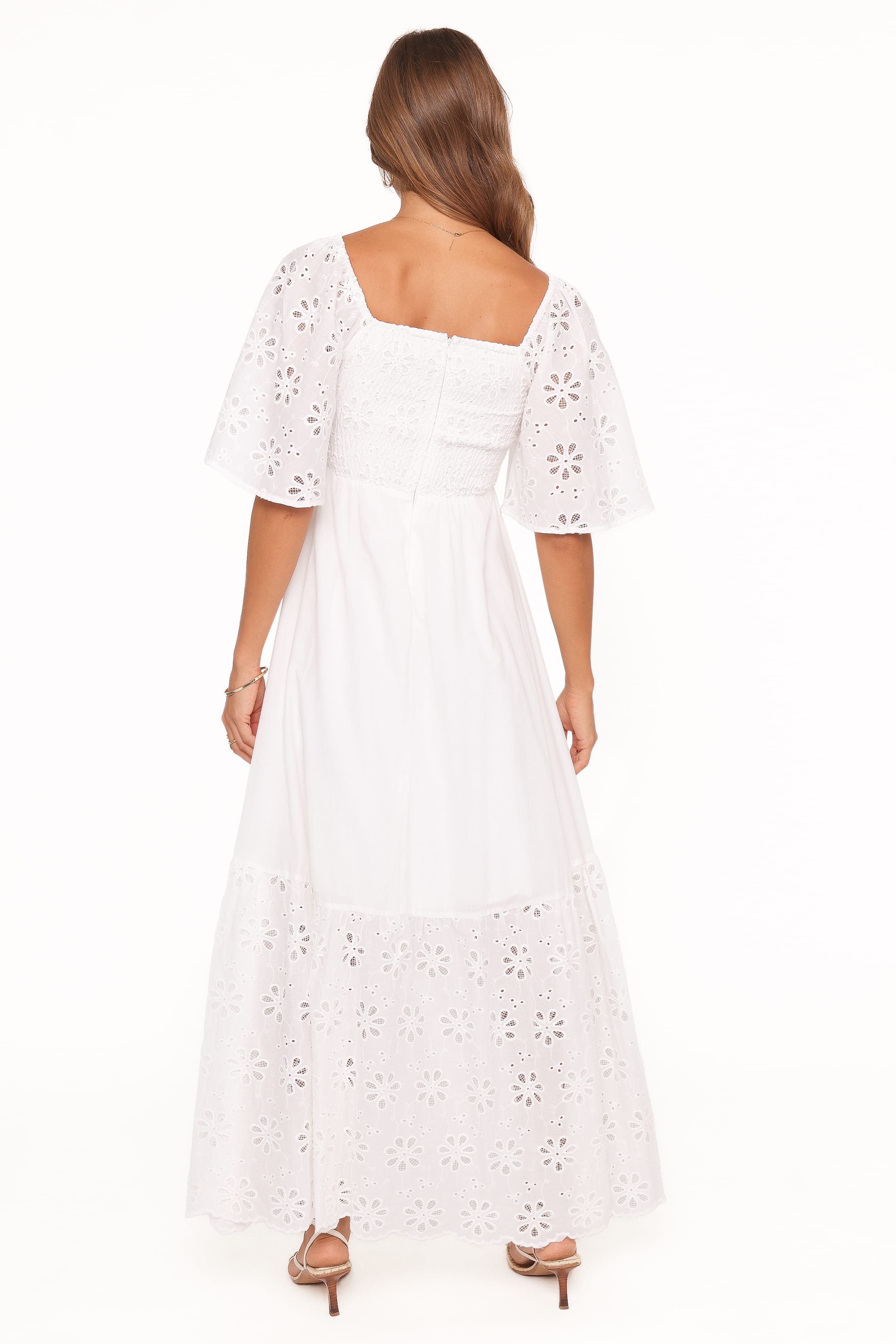 DRESSES Xana Maxi Dress - White Broderie