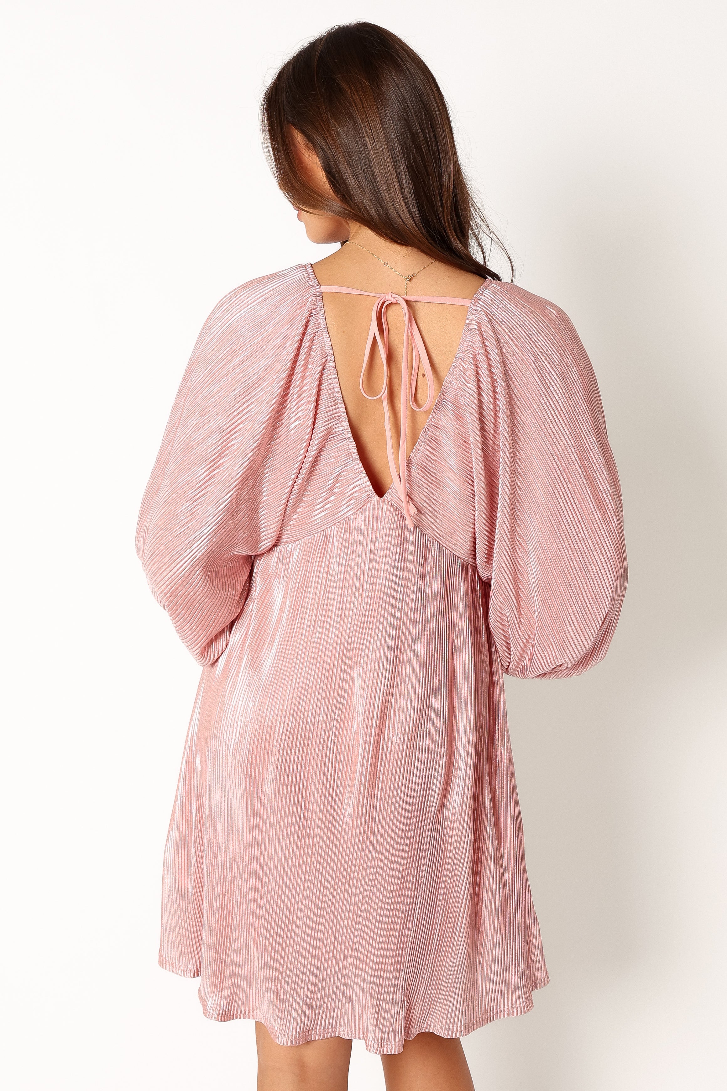 DRESSES @Xanudu Longsleeve Mini Dress - Pink