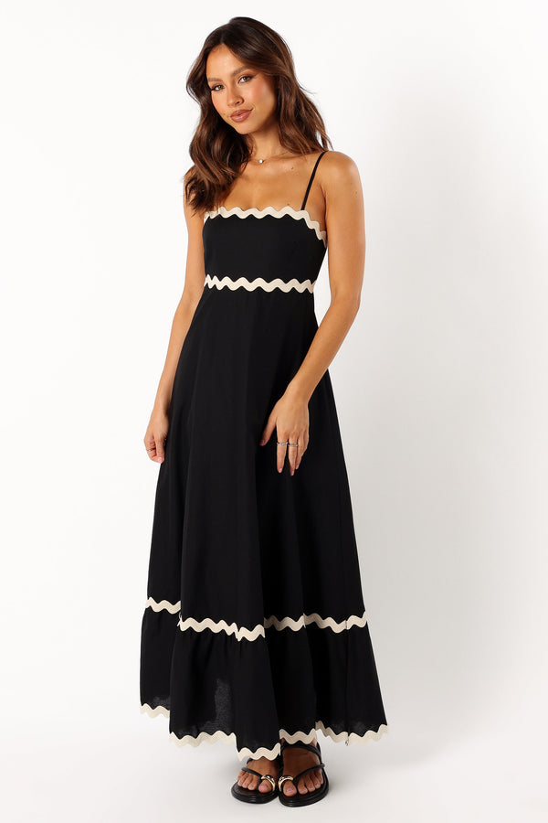 DRESSES @Yana Maxi Dress - Black Cream