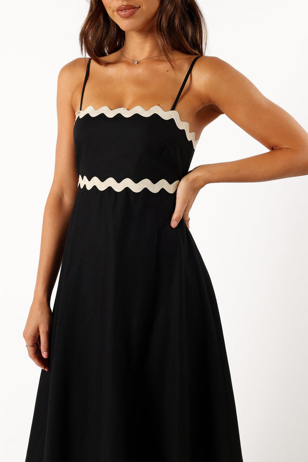 DRESSES @Yana Maxi Dress - Black Cream