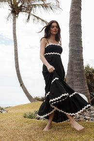 DRESSES Yana Maxi Dress - Black Cream