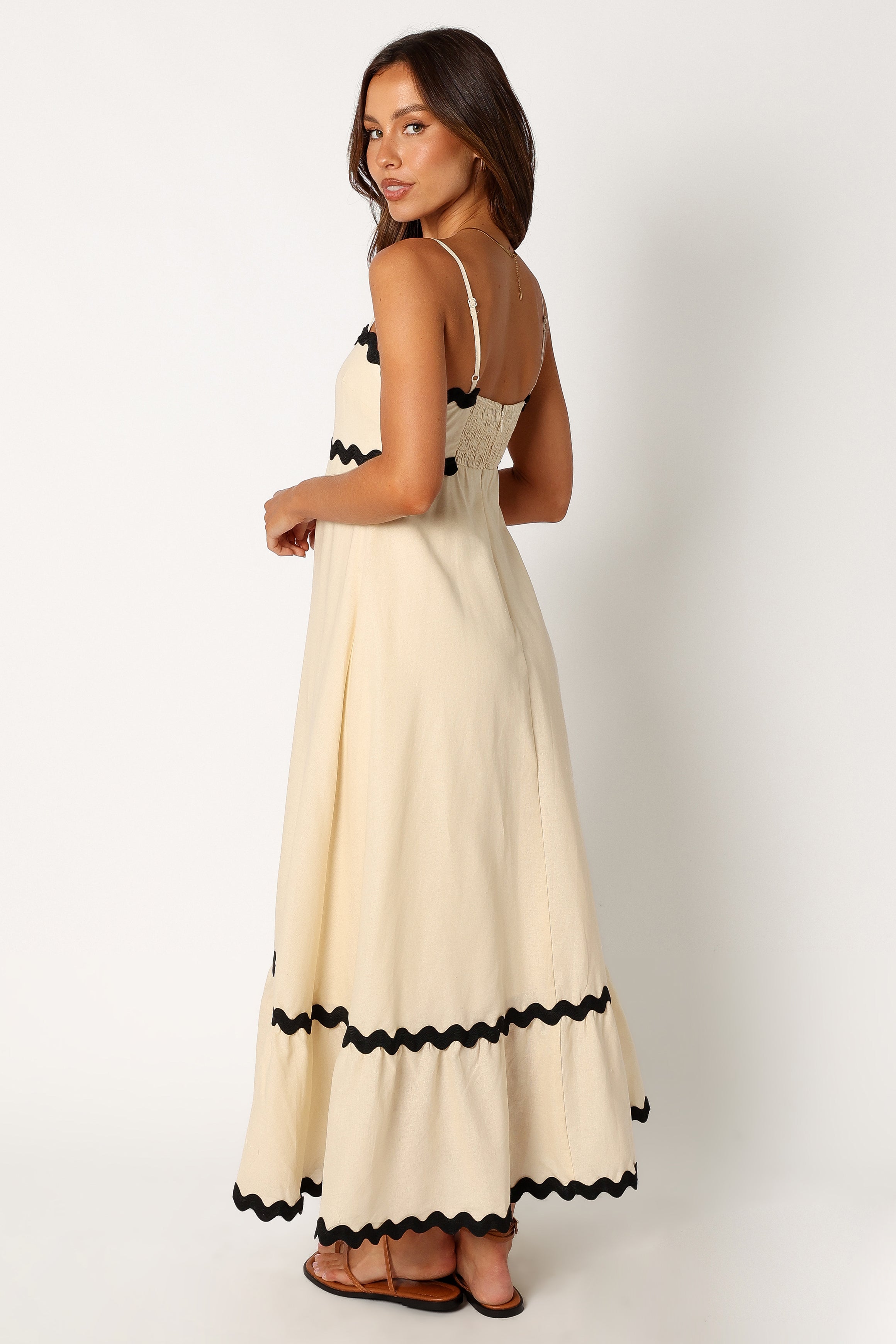 DRESSES @Yana Maxi Dress - Cream Black