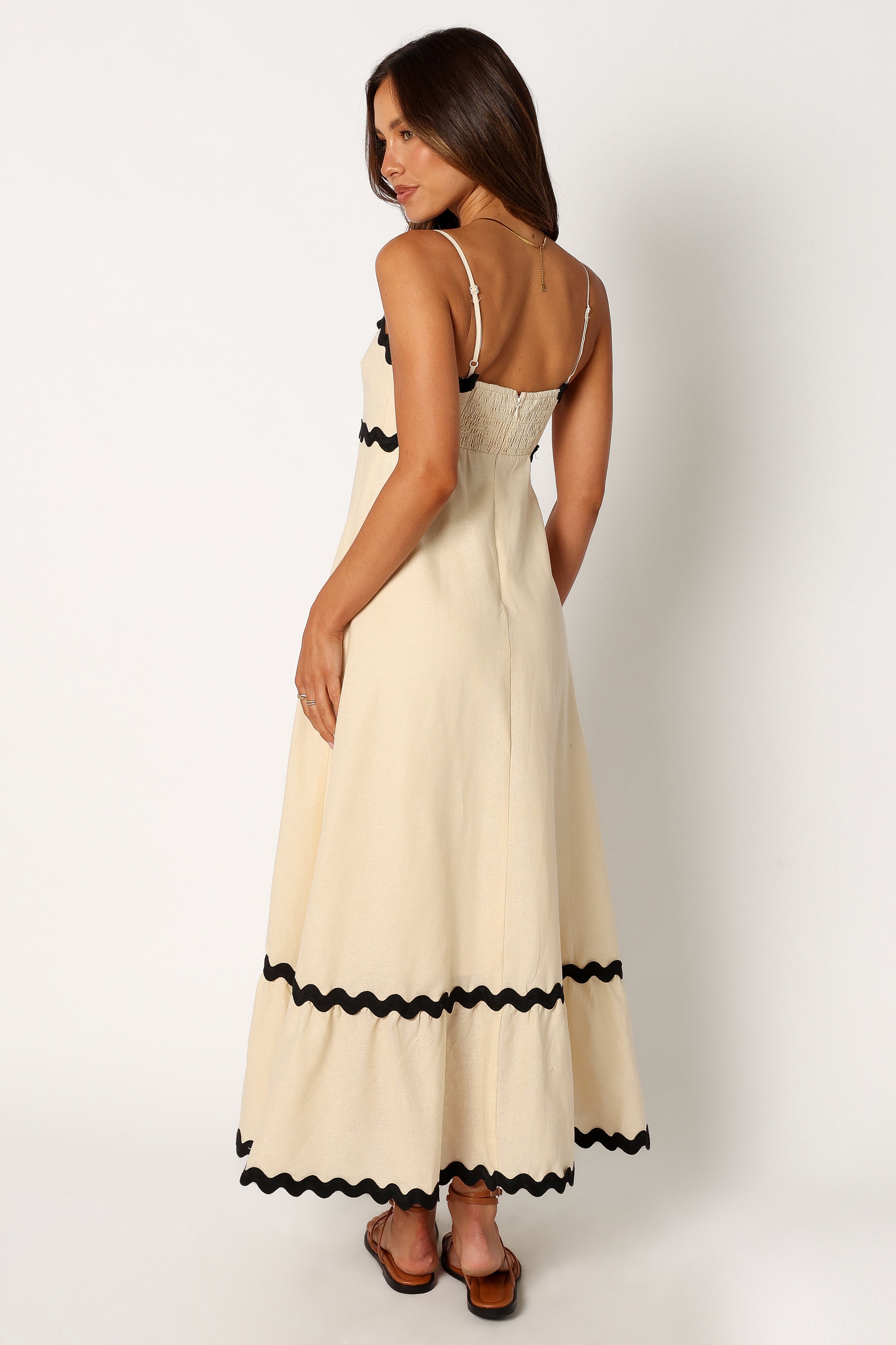 DRESSES @Yana Maxi Dress - Cream Black