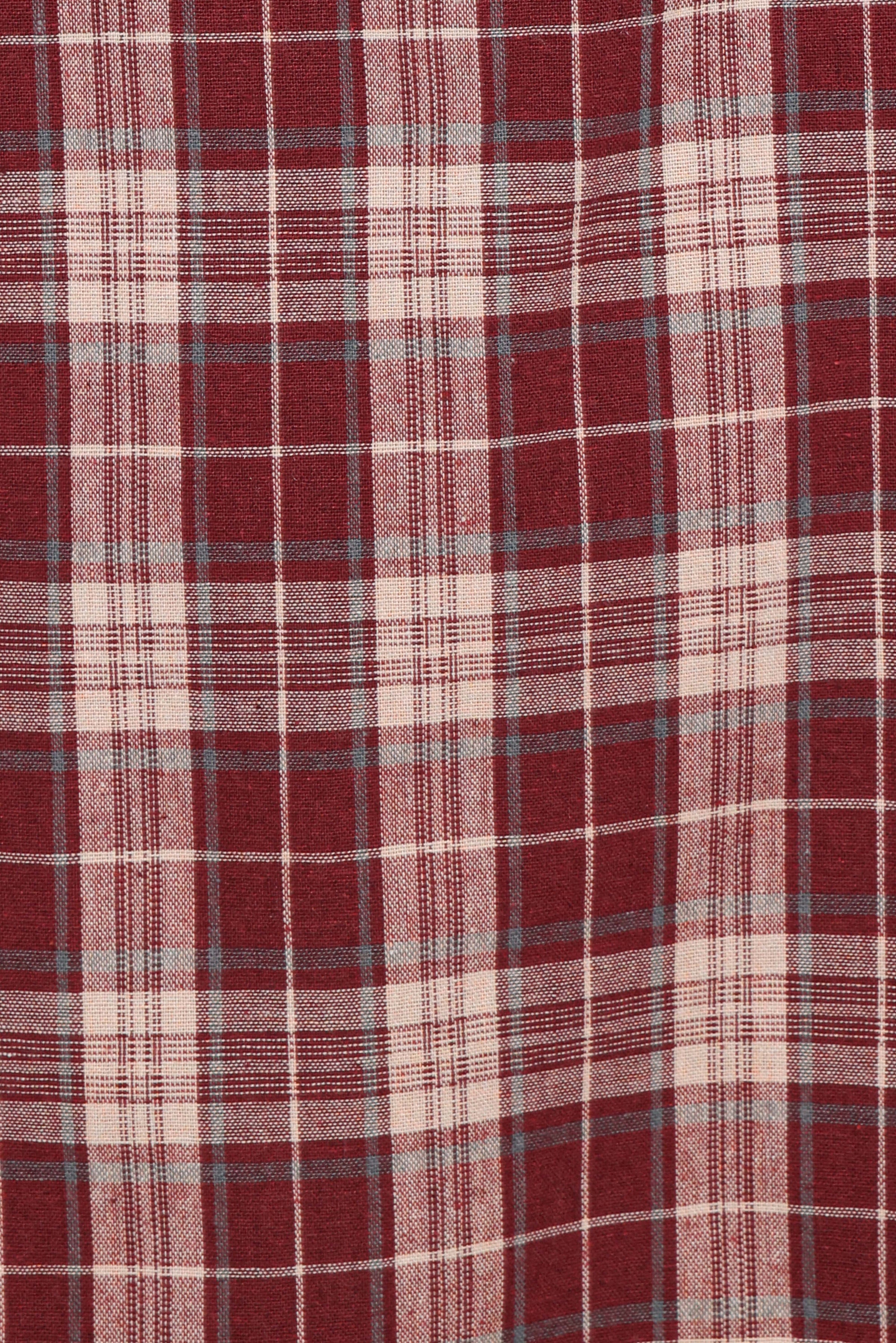 DRESSES Yaris Mini Dress - Burgundy Plaid