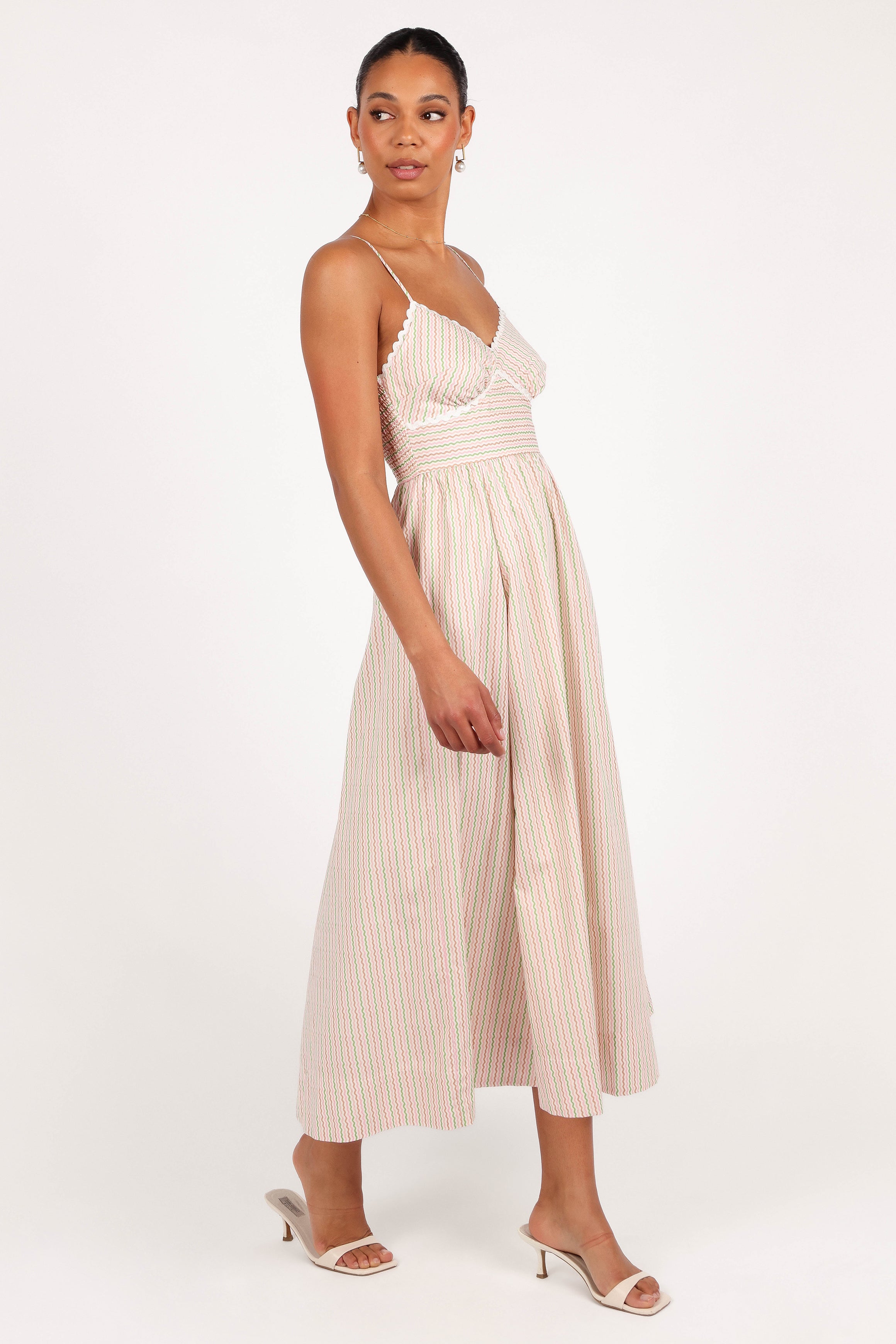 DRESSES Yasmin Midi Dress - Wave Stripe