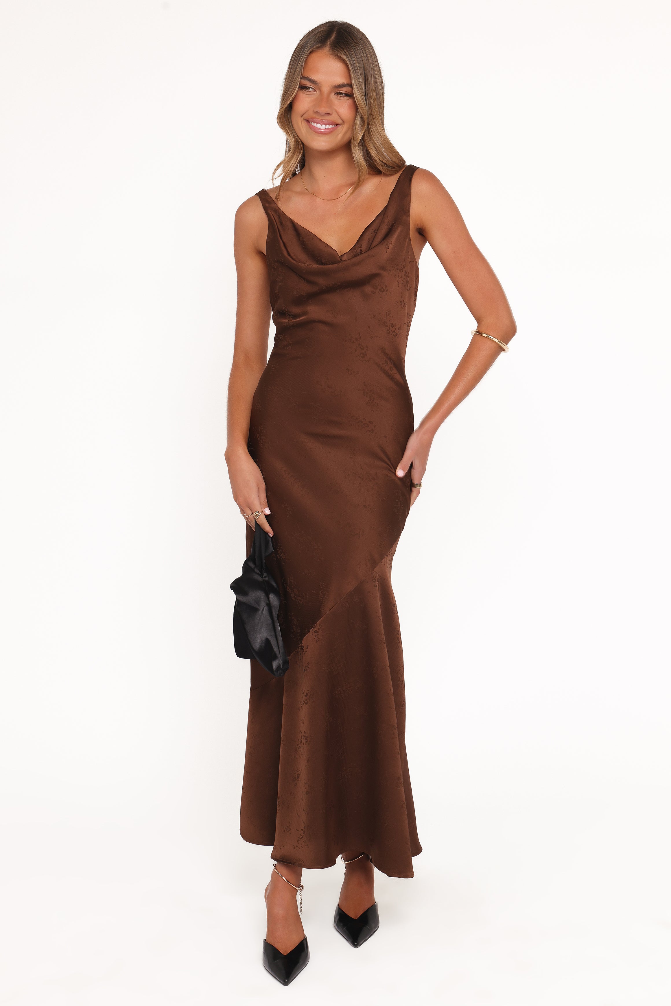 DRESSES Zabrina Midi Dress - Brown Floral