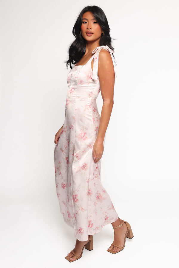 DRESSES Zane Midi Dress - Pink Floral