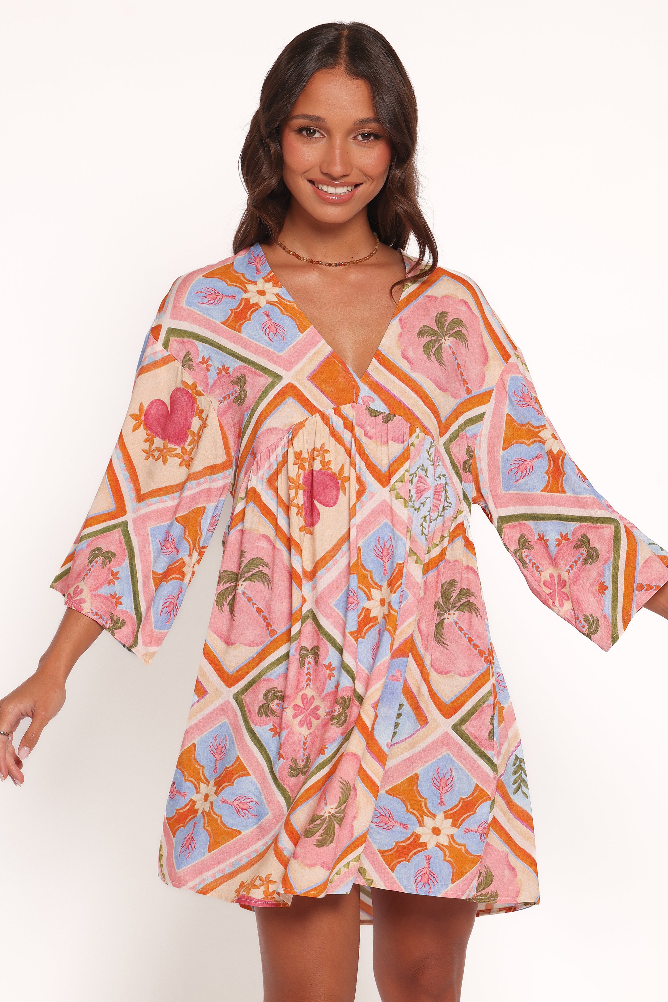 DRESSES Zanna Mini Dress - Multi Tile