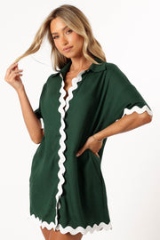 DRESSES @Zoe Mini Dress - Green