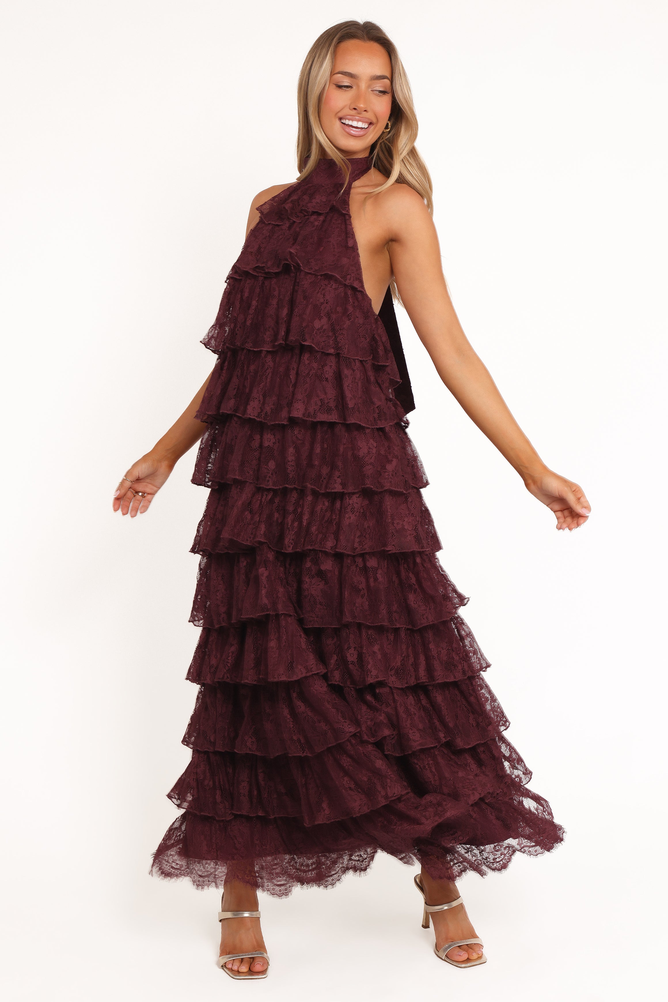 DRESSES Zoella Maxi Dress - Cherry Lace