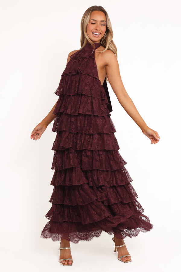 DRESSES Zoella Maxi Dress - Cherry Lace