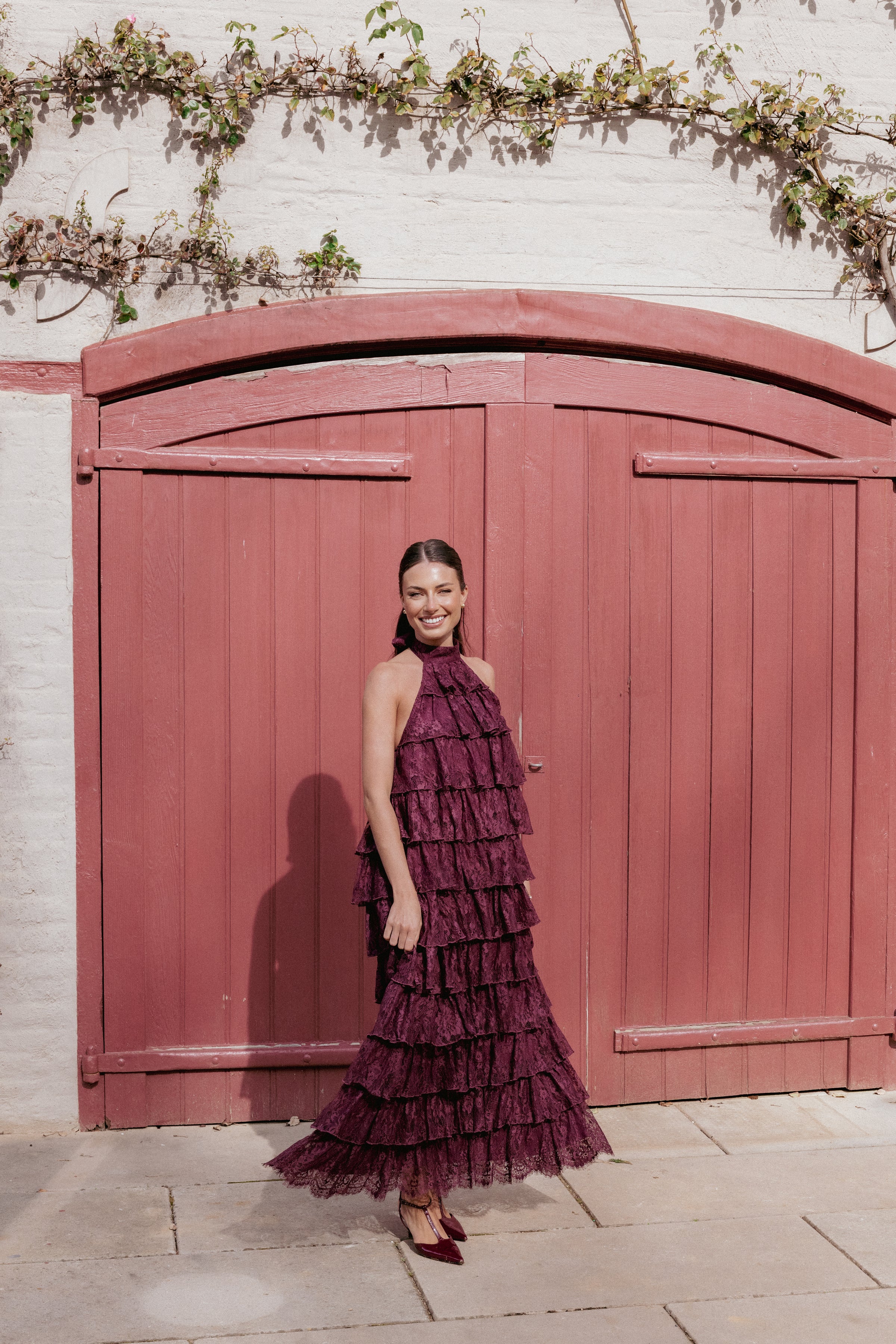 DRESSES Zoella Maxi Dress - Cherry Lace