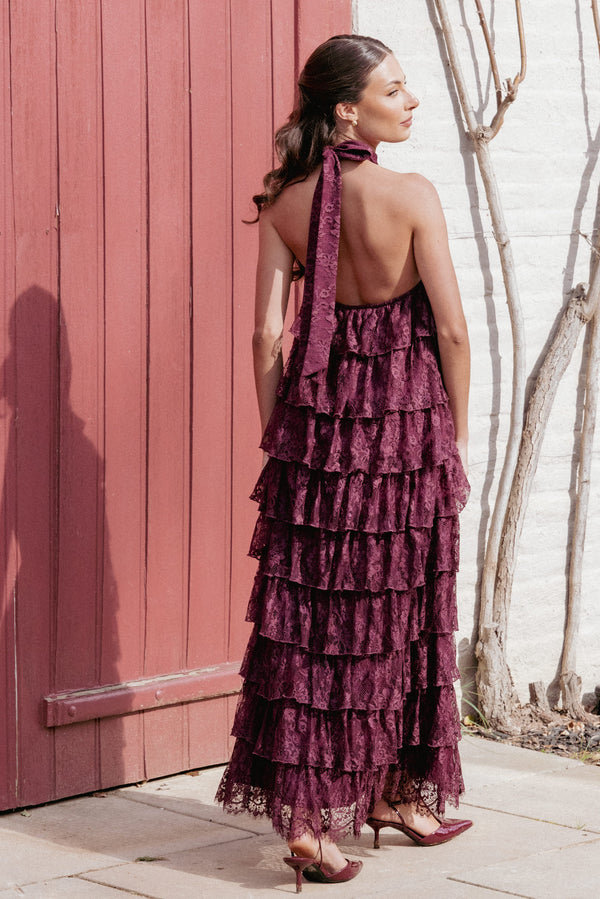 DRESSES Zoella Maxi Dress - Cherry Lace