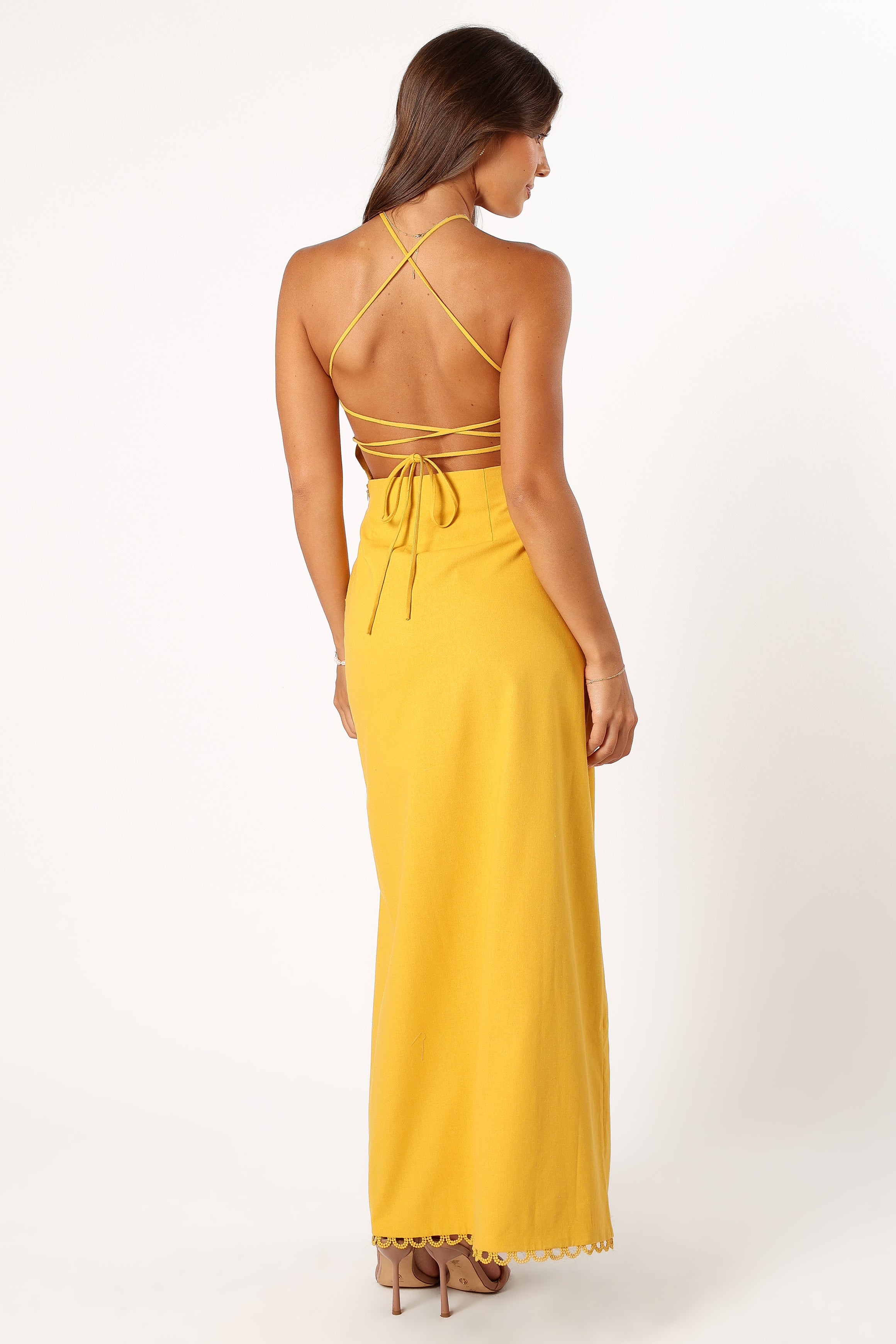 DRESSES Zola Halterneck Maxi Dress - Dandelion
