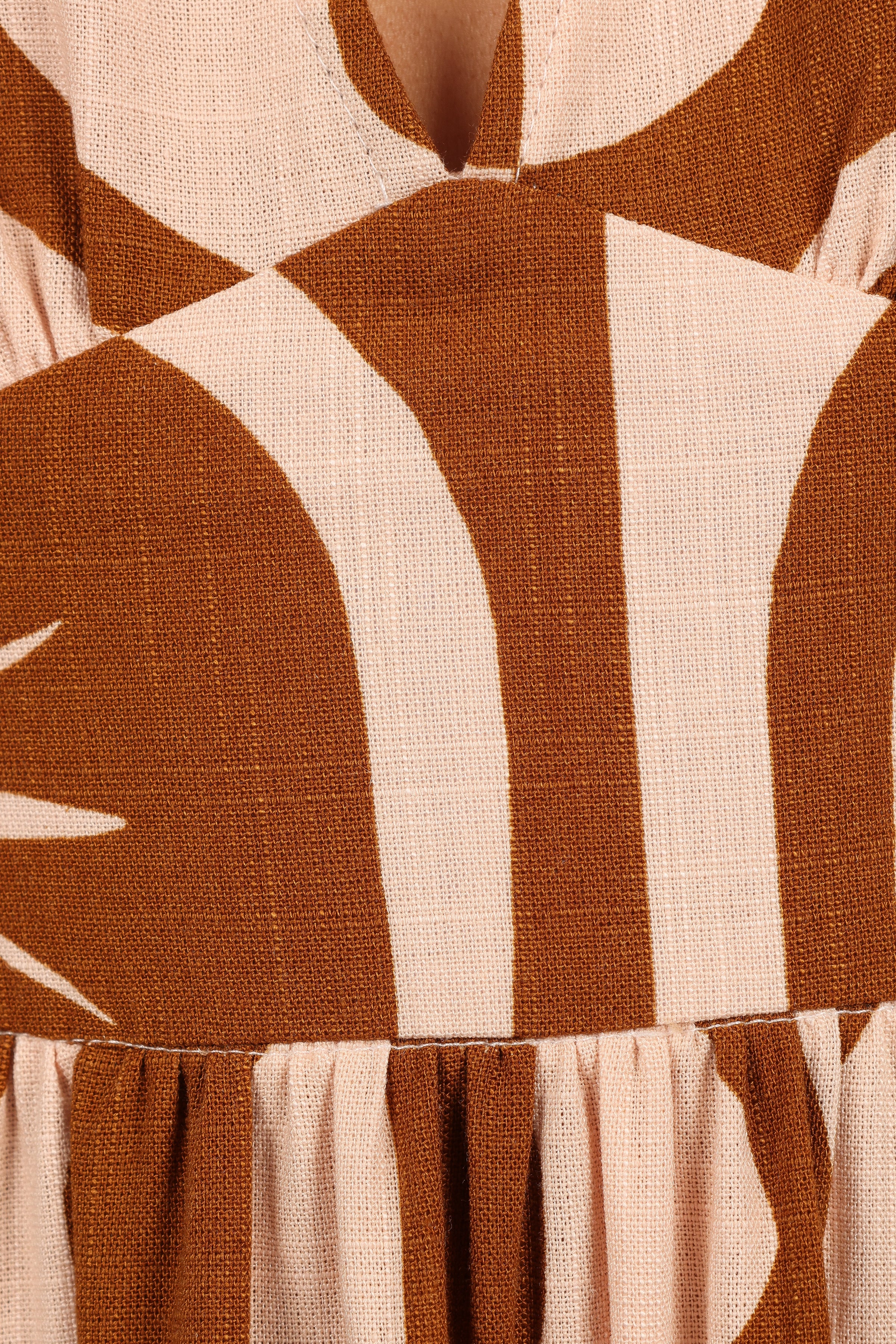 DRESSES Zora Maxi Dress - Tan Print