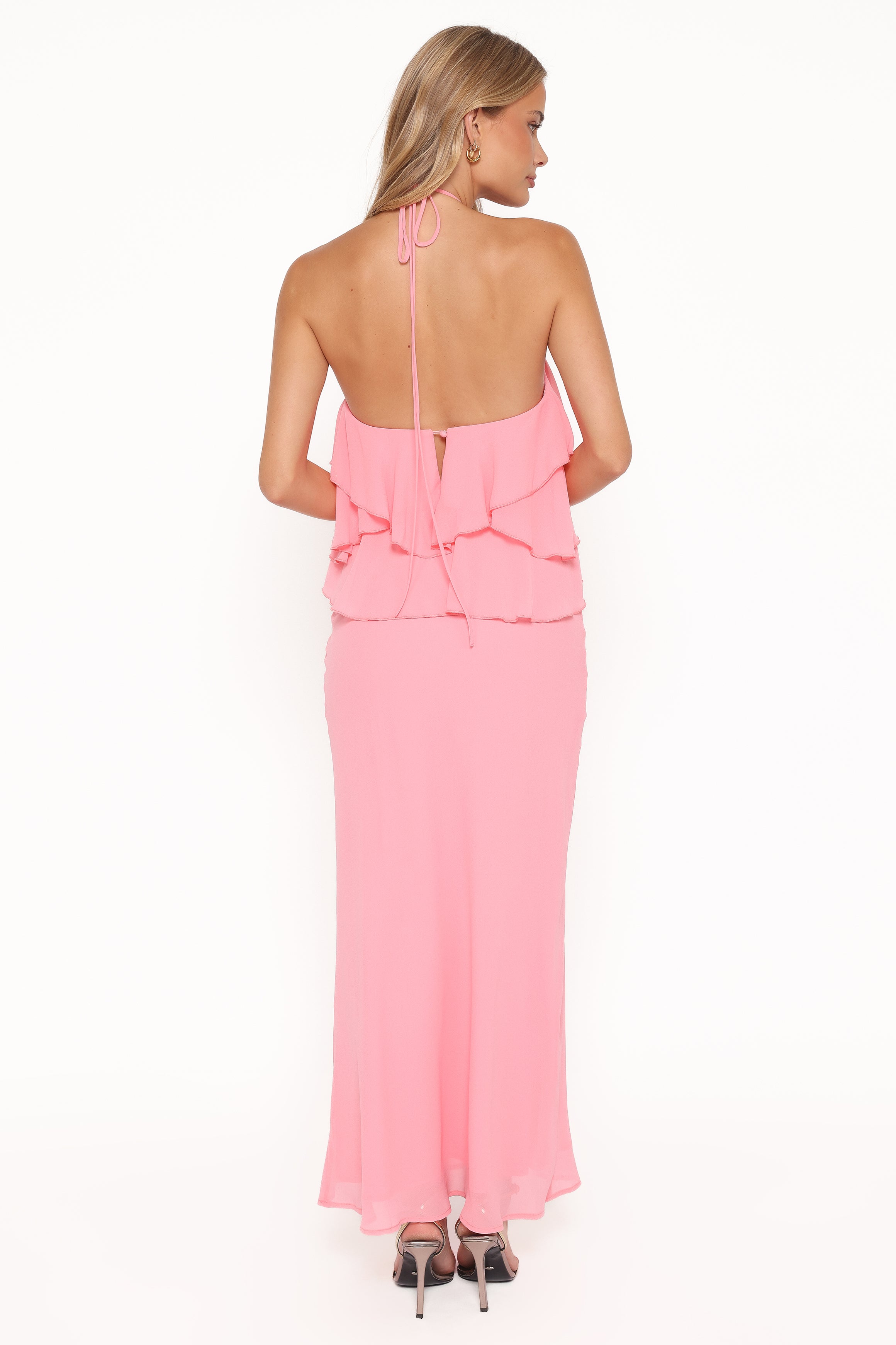 DRESSES Zorina Halterneck Maxi Dress - Coral