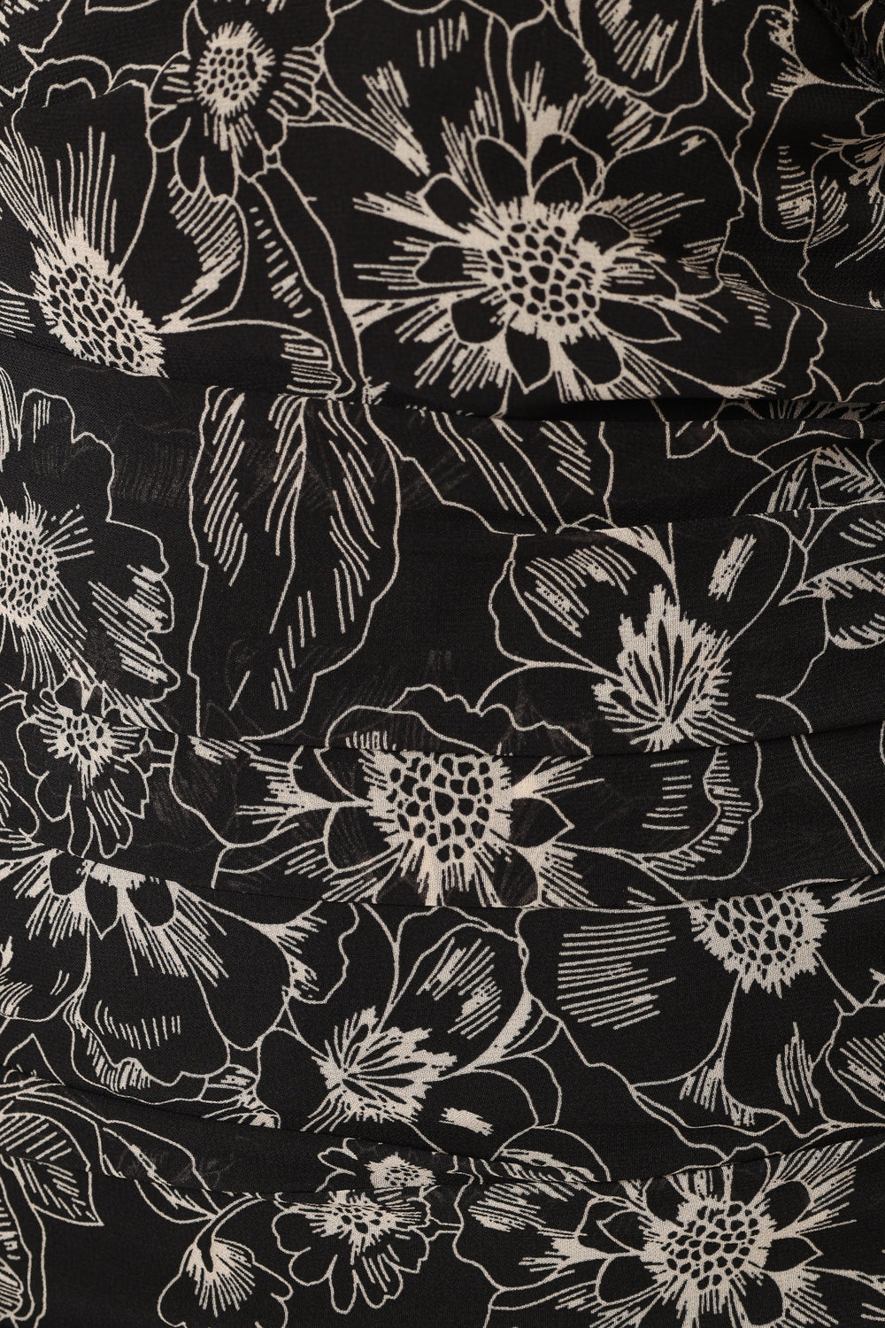 DRESSES @Zuri Rosette Mini Dress - Black Floral (Hold for Modern Romance)