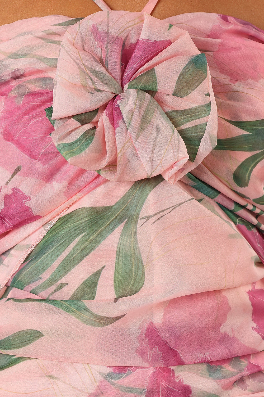 DRESSES @Zuri Rosette Mini Dress - Pink Floral (Hold for Modern Romance)
