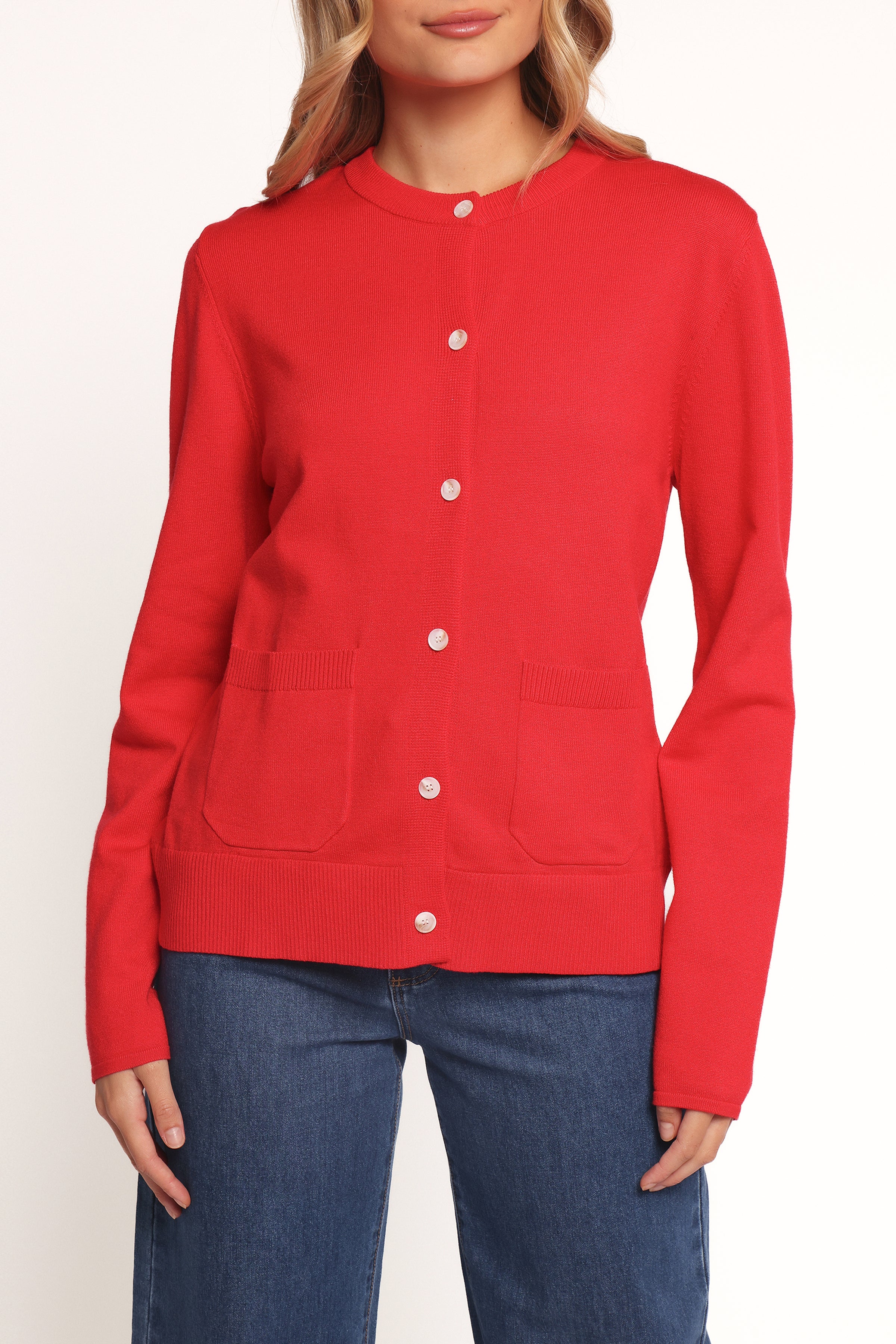 KNITWEAR Abner Cardigan - Red