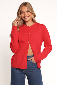 KNITWEAR Abner Cardigan - Red