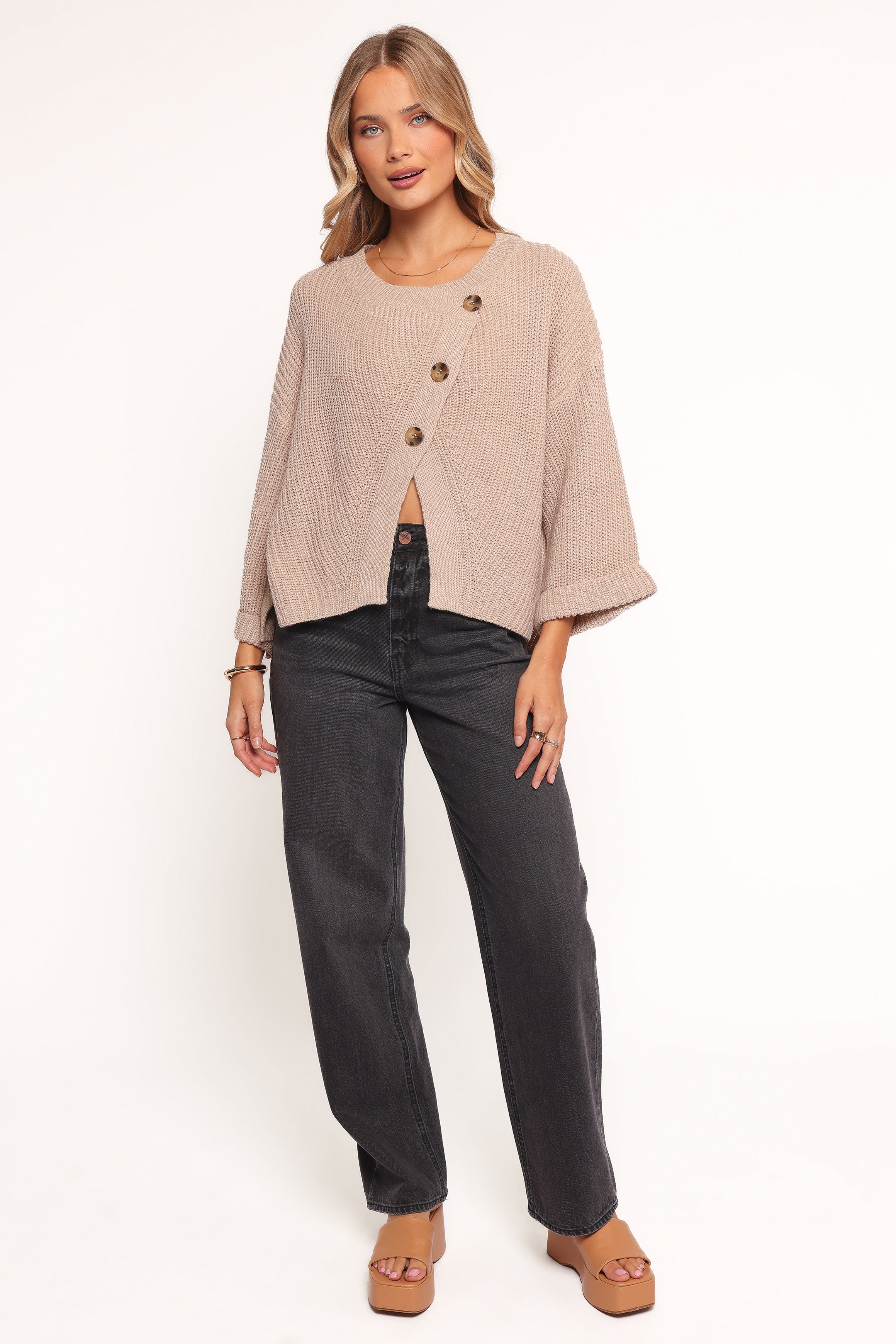 KNITWEAR Addison Knit Sweater - Neutral