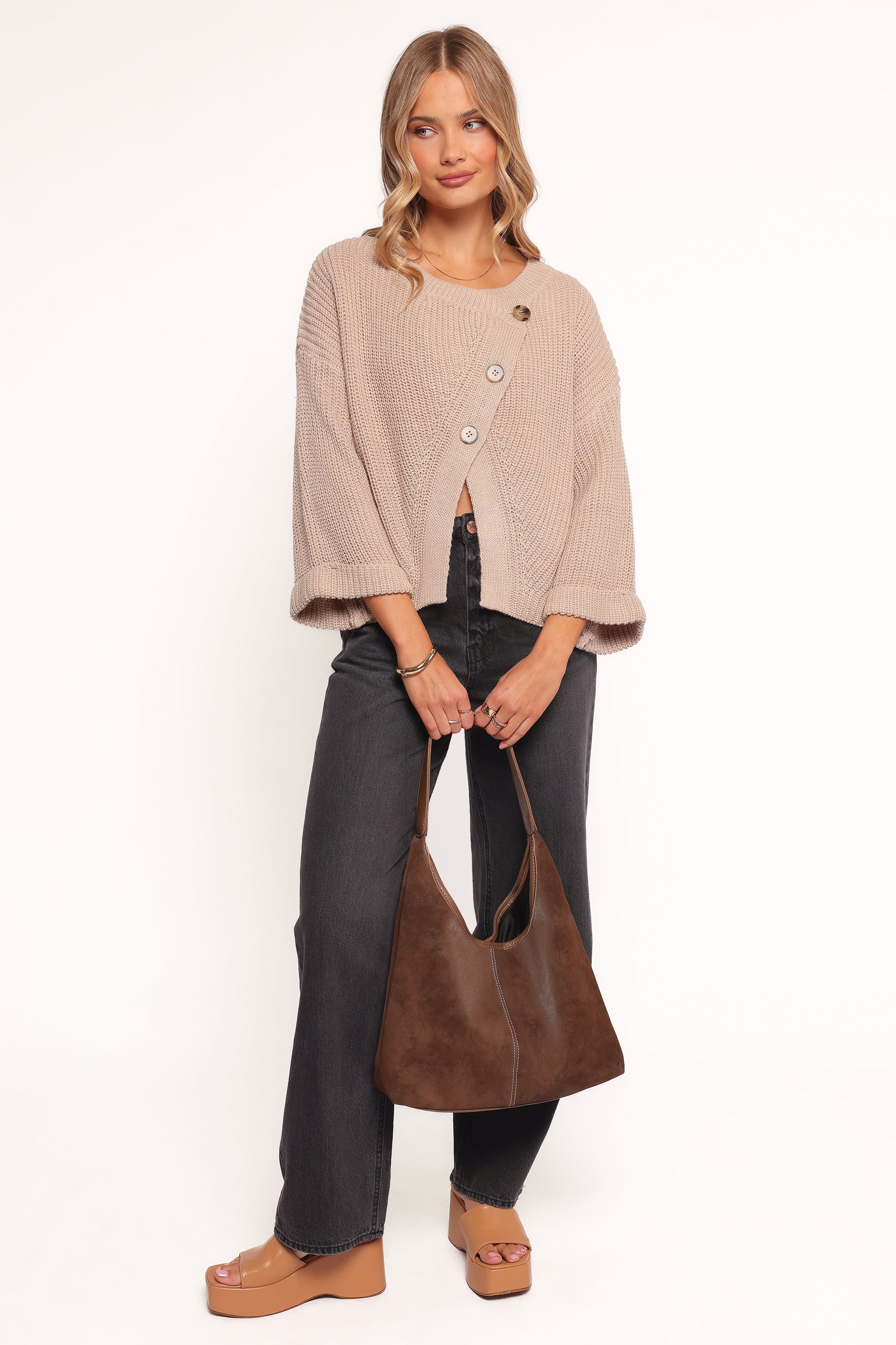 KNITWEAR Addison Knit Sweater - Neutral