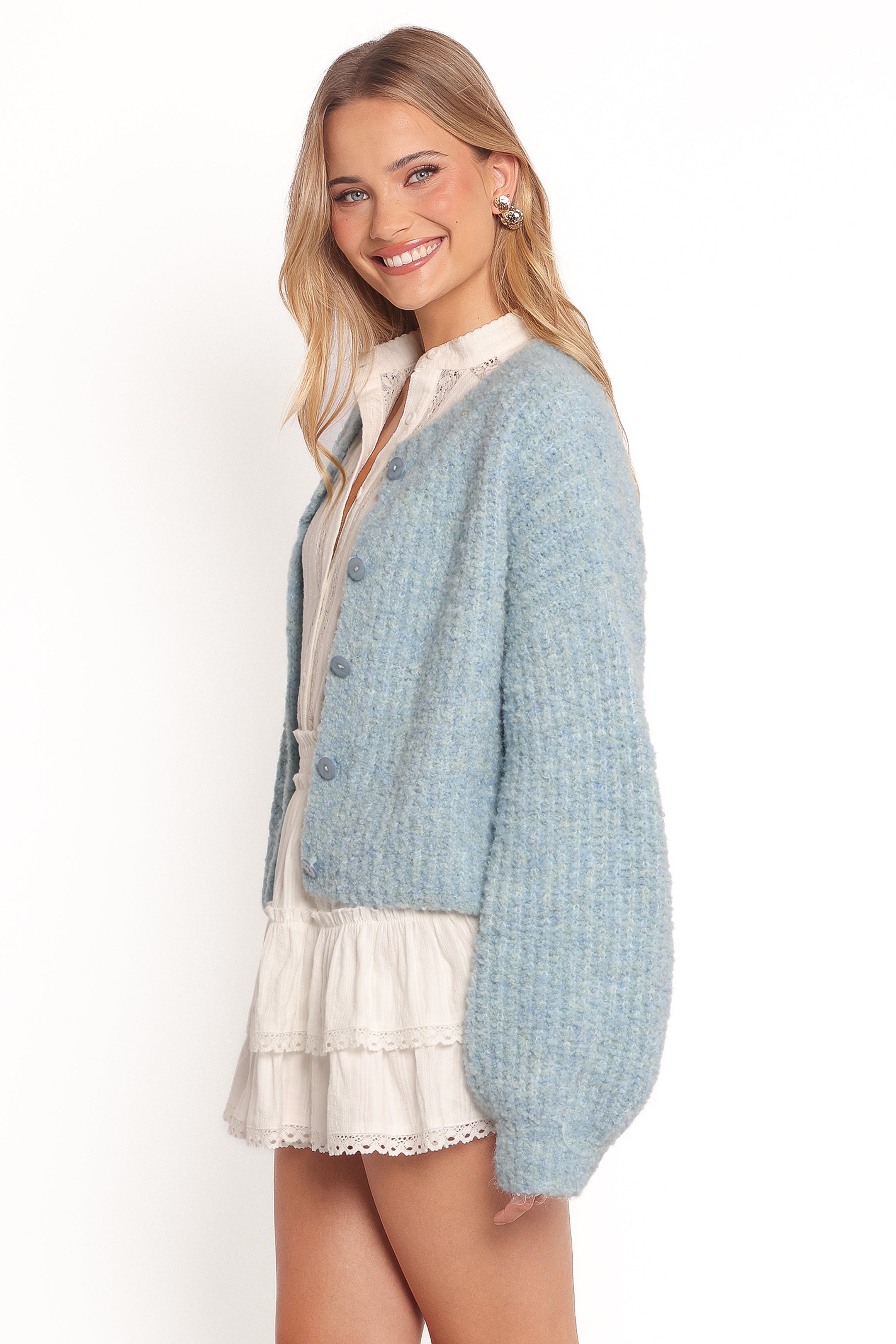 KNITWEAR Albertine Cardigan - Blue