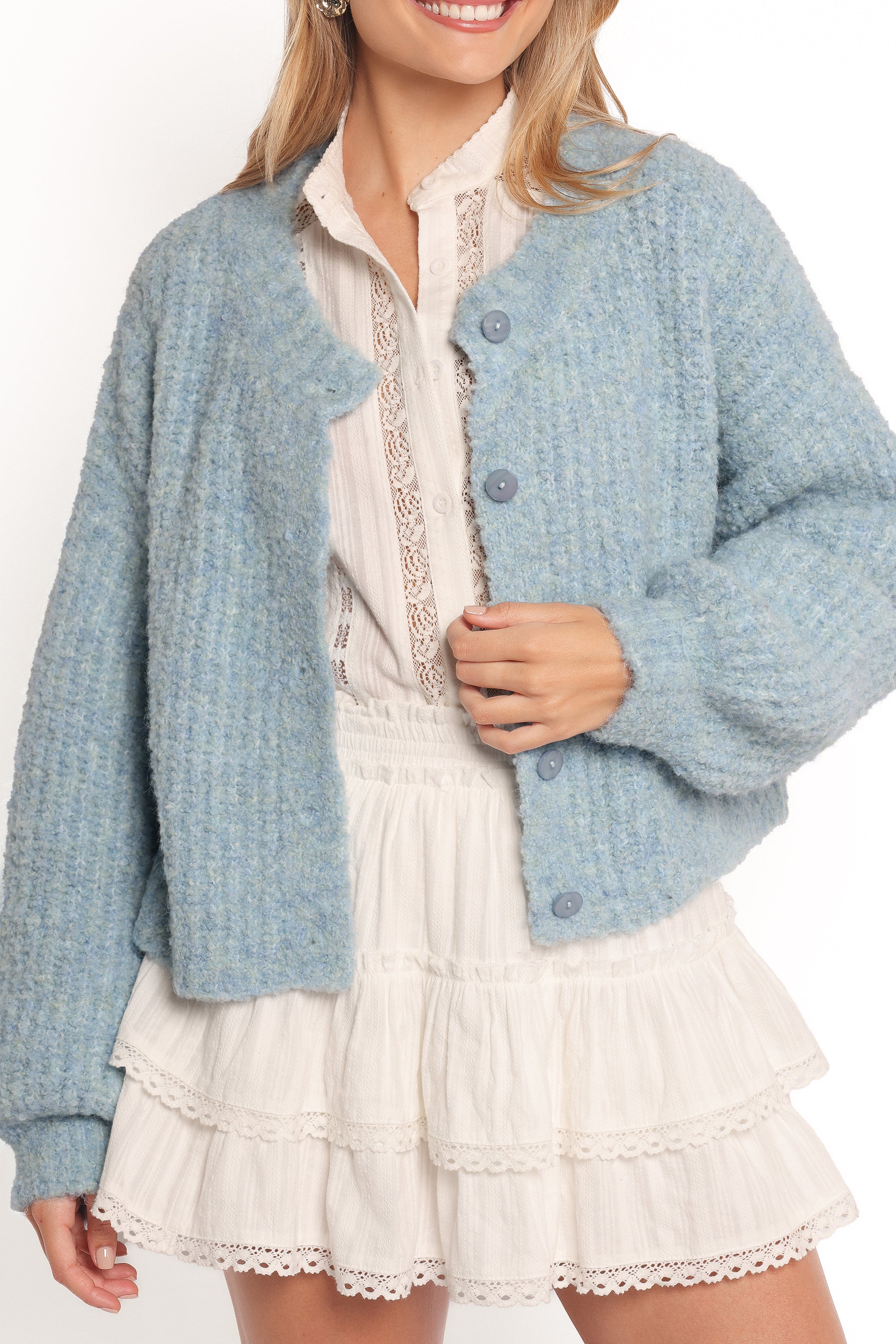 KNITWEAR Albertine Cardigan - Blue