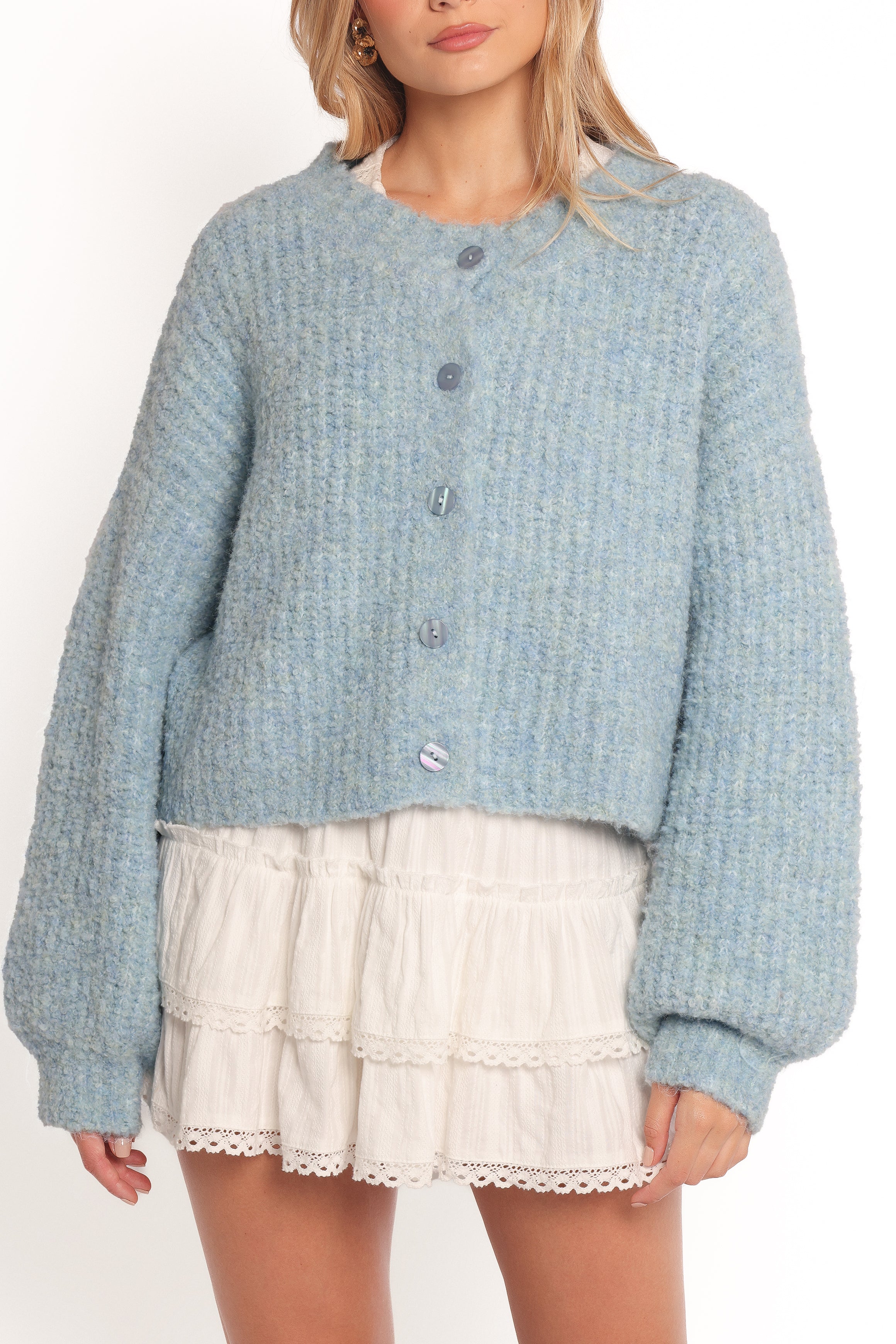 KNITWEAR Albertine Cardigan - Blue
