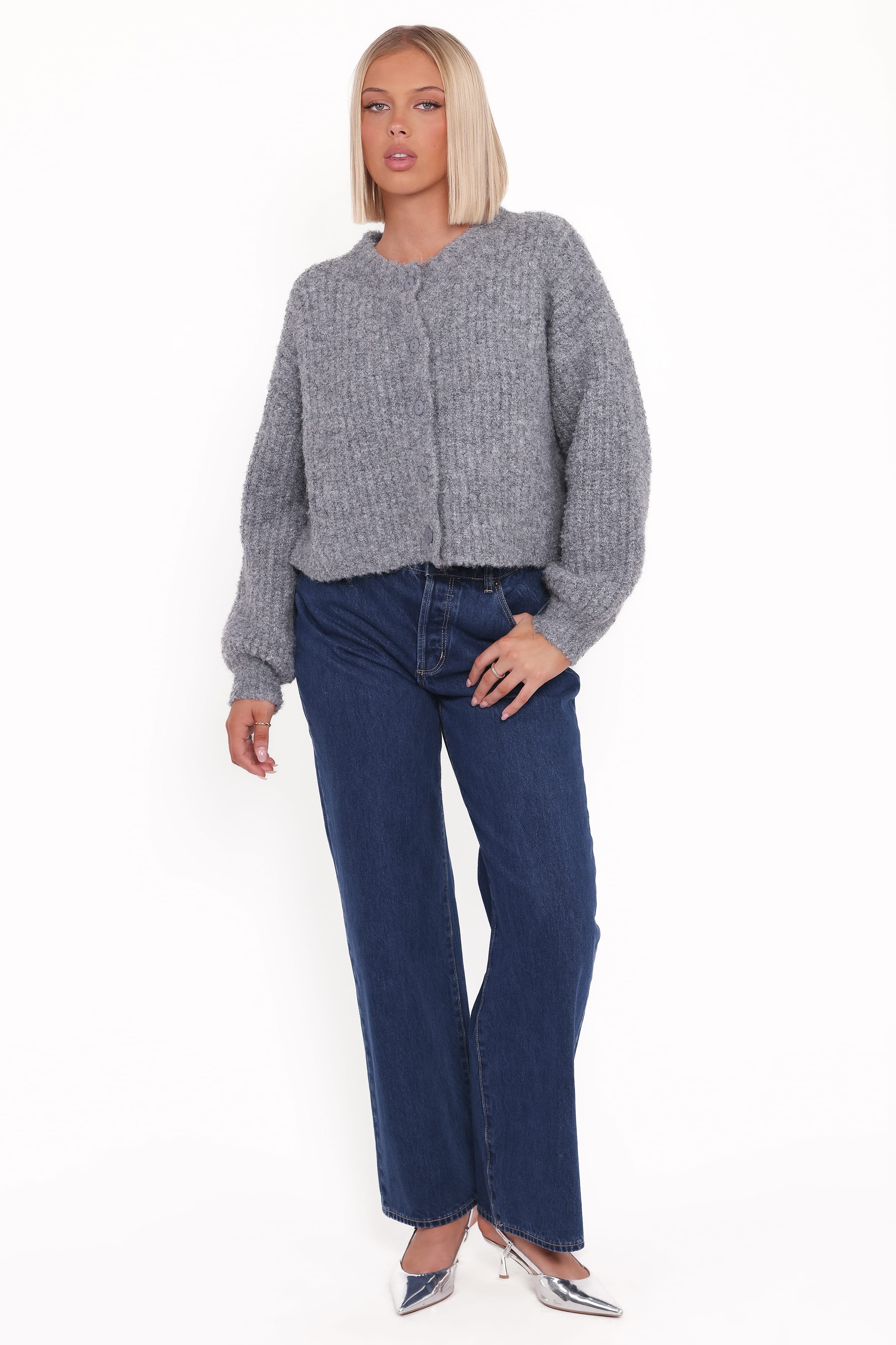 KNITWEAR Albertine Cardigan - Grey